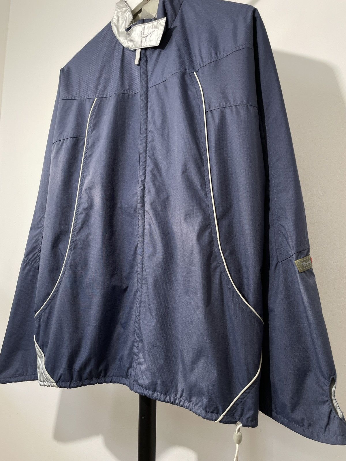 Nike × Vintage Vintage 90s Nike TN+ Center Swoosh Chrome Jacket Size US M / EU 48-50 / 2 - 3 Thumbnail