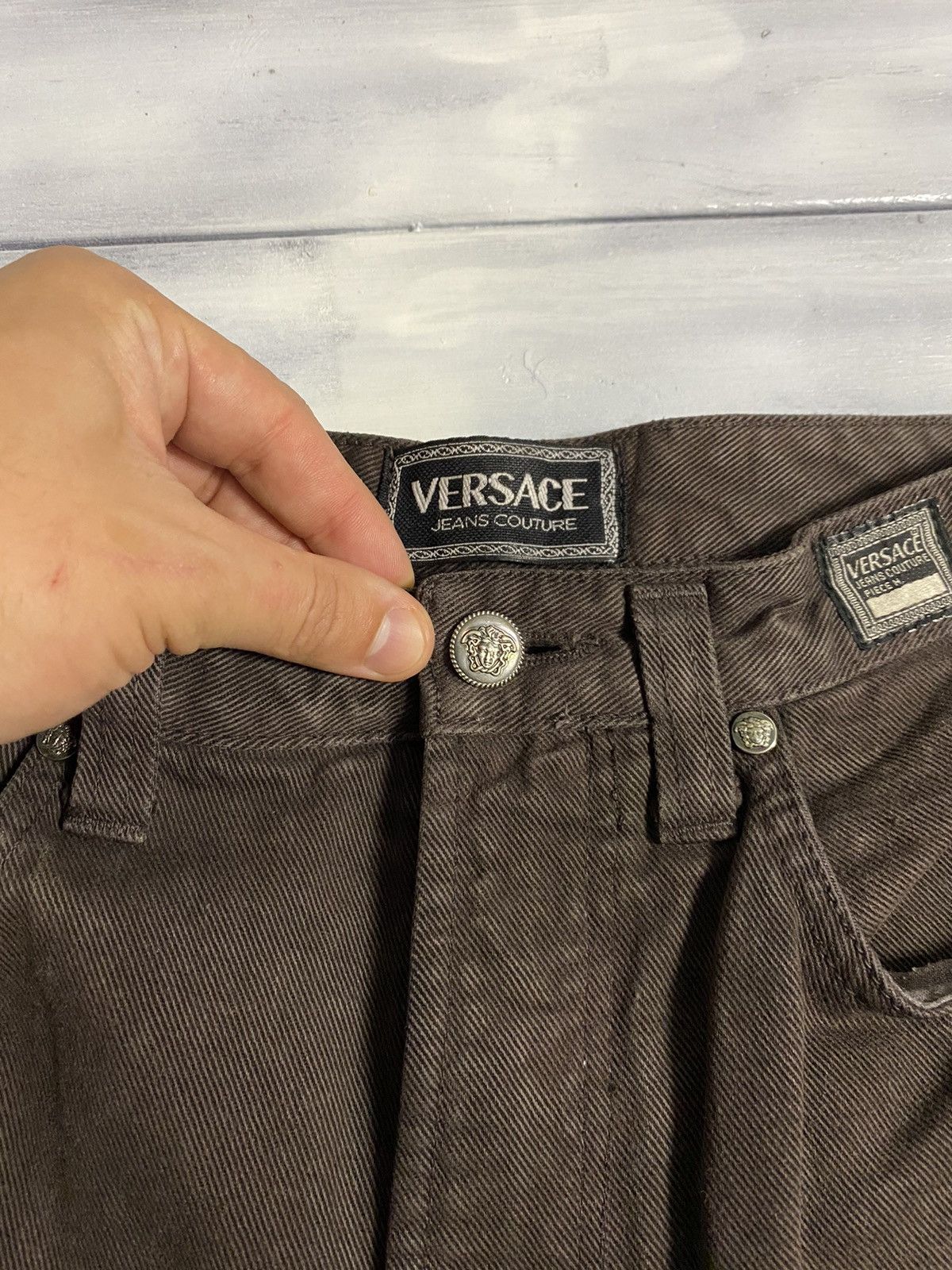 Versace Jeans Couture Rare Vintage Jeans Versace Medusa Gorgon Logo. Luxury. Size US 32 / EU 48 - 5 Thumbnail