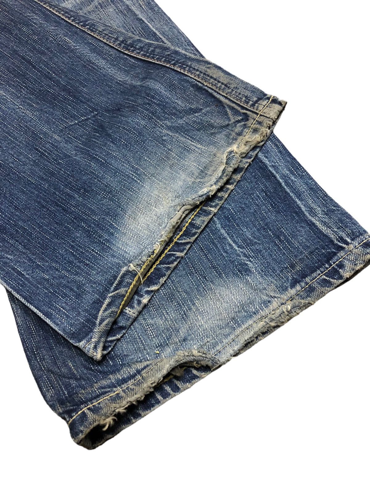 Edwin FLARED⚡️⚡️EDWIN BLUE TRIP DISTRESSED DENIM Size US 32 / EU 48 - 9 Thumbnail