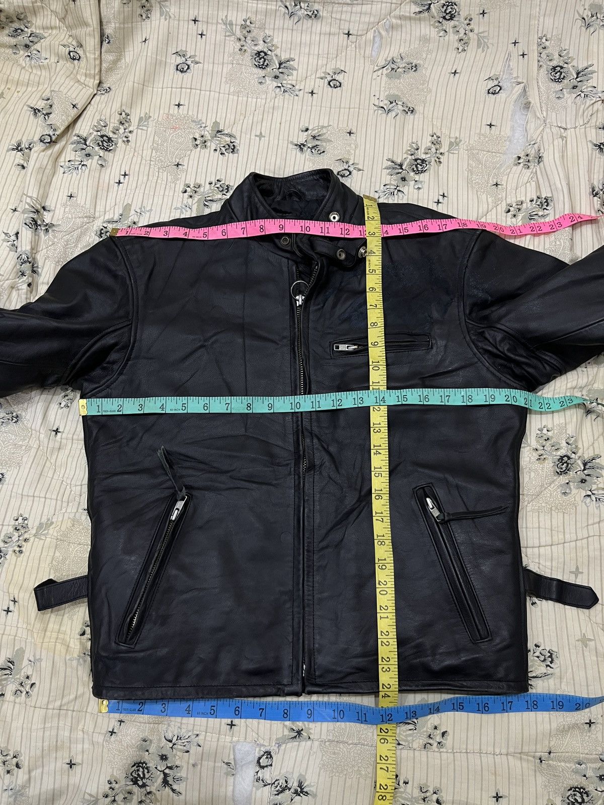 Genuine Leather (Uuuu). VINTAGE LEATHER RIDER JACKET Size US S / EU 44-46 / 1 - 18 Thumbnail