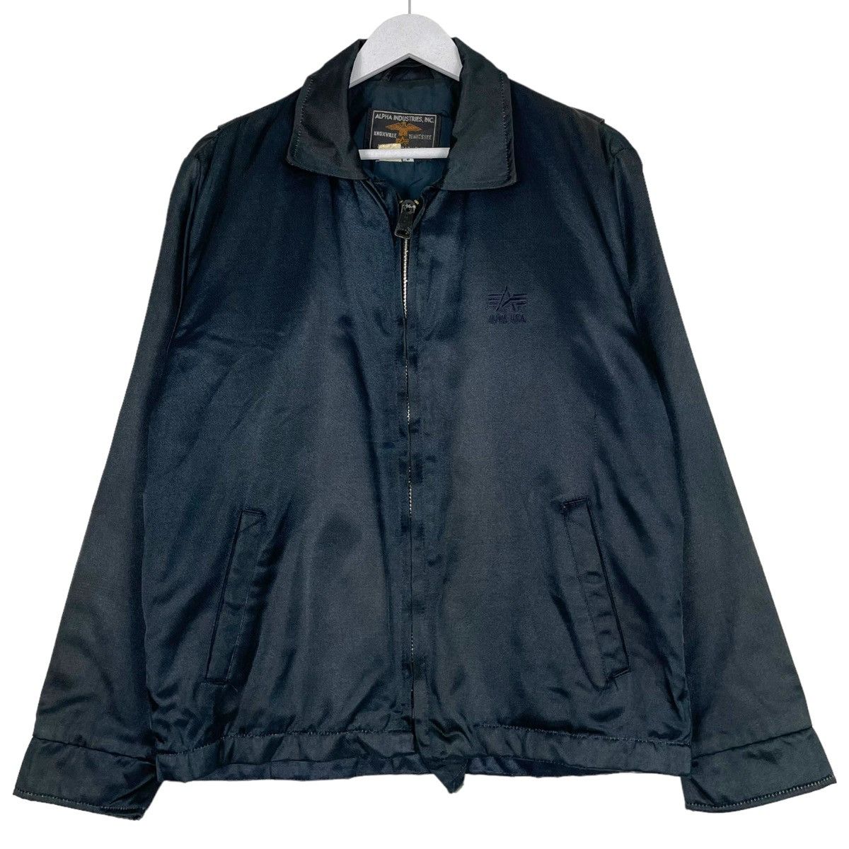 Alpha Industries × Vintage 💥90s ALPHA INDUSTRIES USA HARRINGTON BOMBER STYLE JACKET Size US M / EU 48-50 / 2 - 1 Thumbnail