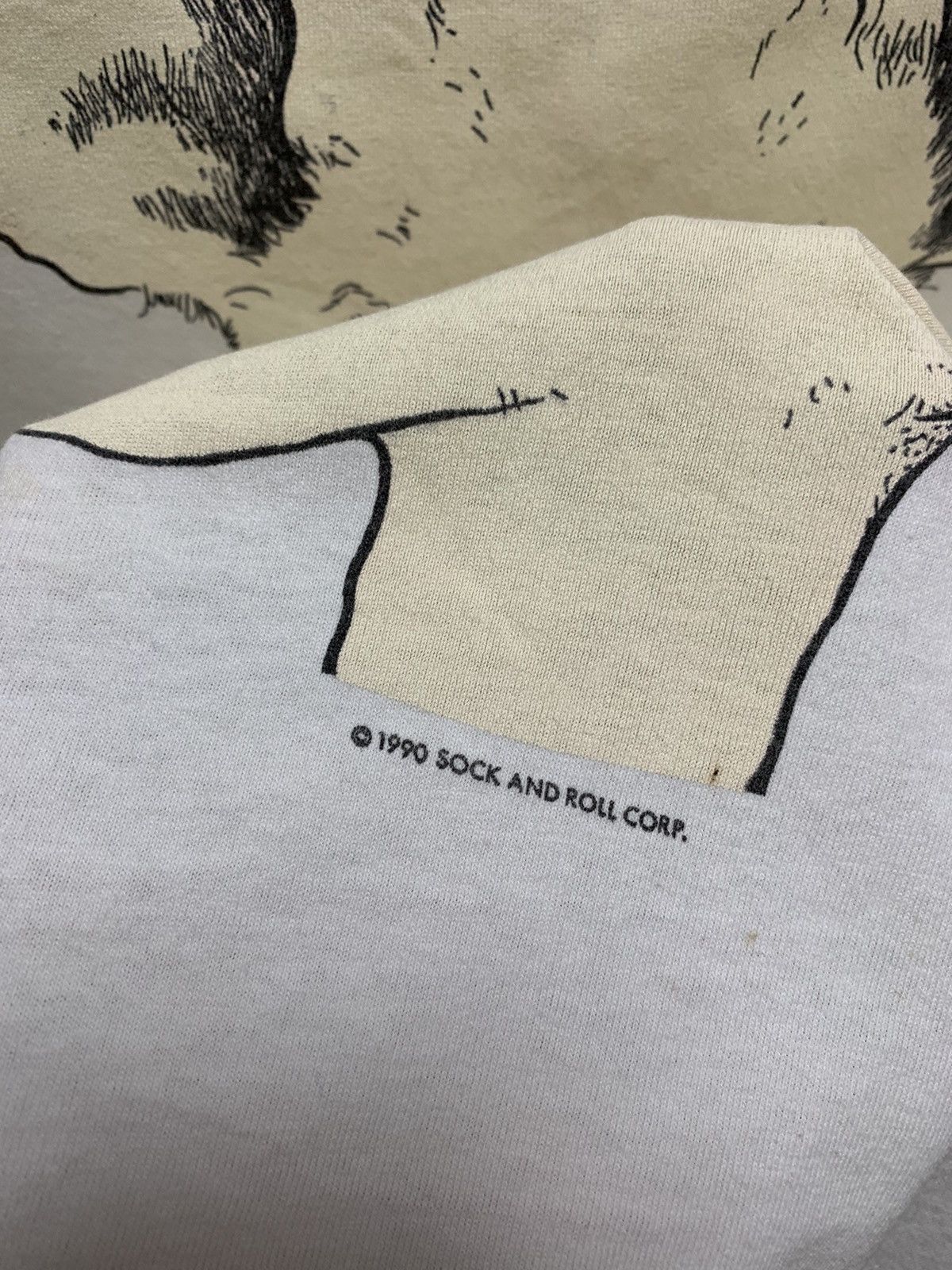 Vintage Sock and Roll 1990 made in Usa vintage band tee t-shirt Xl Size US XL / EU 56 / 4 - 7 Thumbnail