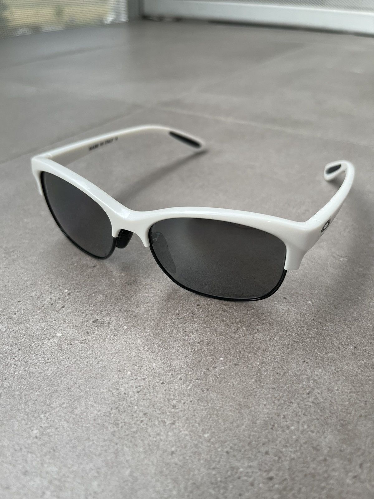 Oakley Oakley OO9204-05 "RSVP" White Black Sunglasses Size ONE SIZE - 2 Thumbnail