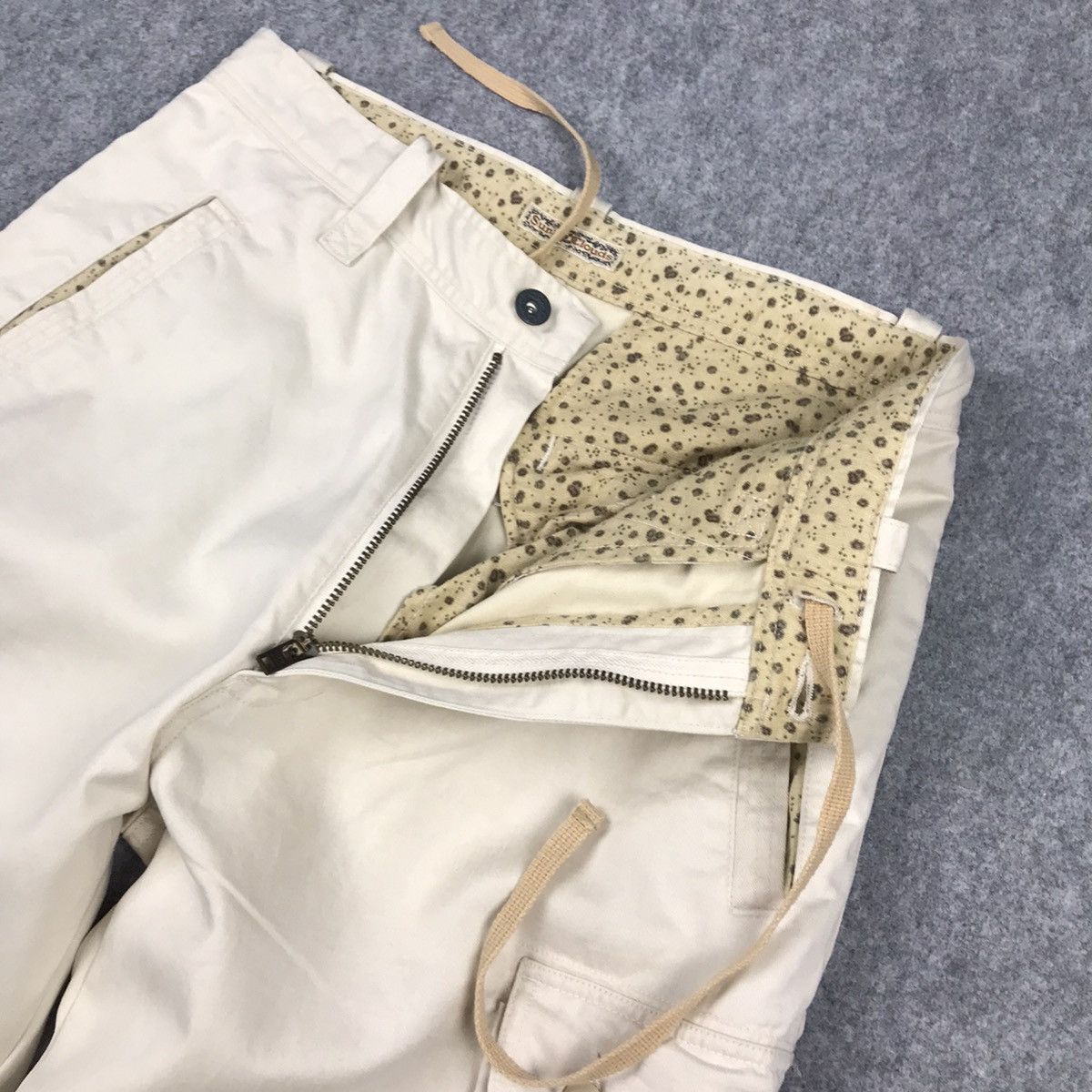 Japanese Brand BAGGY CARGO SUNNY CLOUDS CARGO CREAM PANTS Size US 28 / EU 44 - 9 Thumbnail