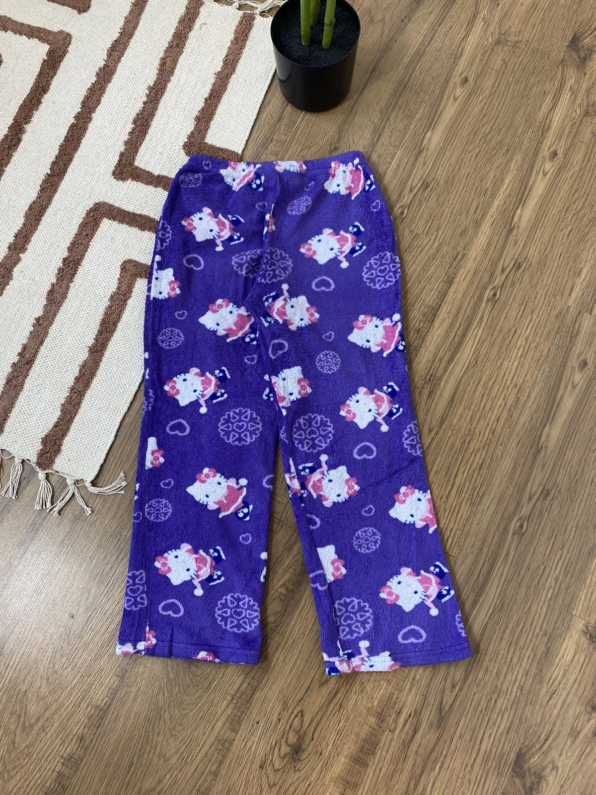 Cartoon Network CUTE HELLO KITTY PAJAMA PANTS Size 26" / US 2 / IT 38 - 4 Thumbnail