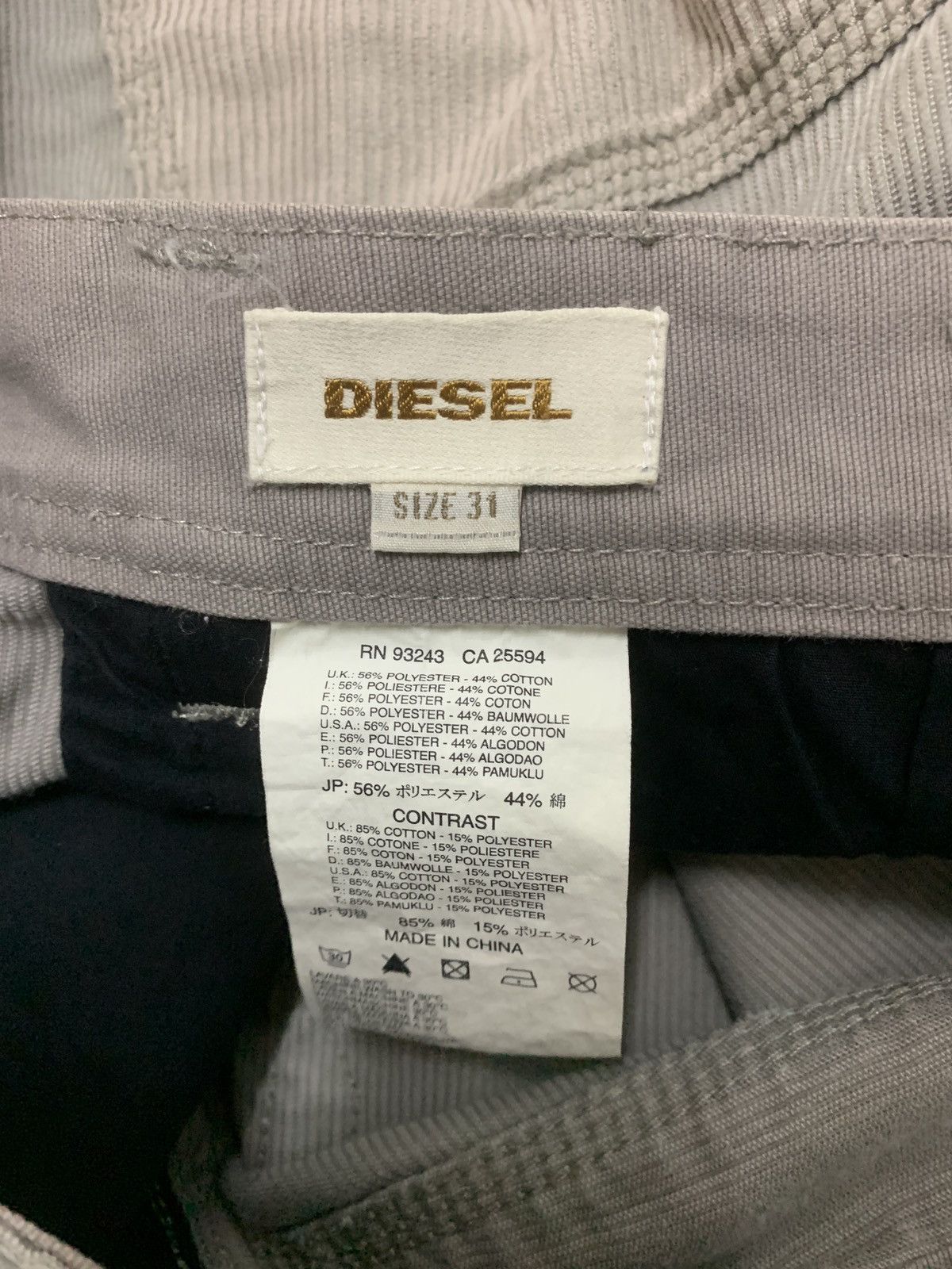 Diesel DIESEL CORDUROY DOUBLE KNEE MULTI POCKET CARPENTER PANTS Size US 34 / EU 50 - 5 Thumbnail