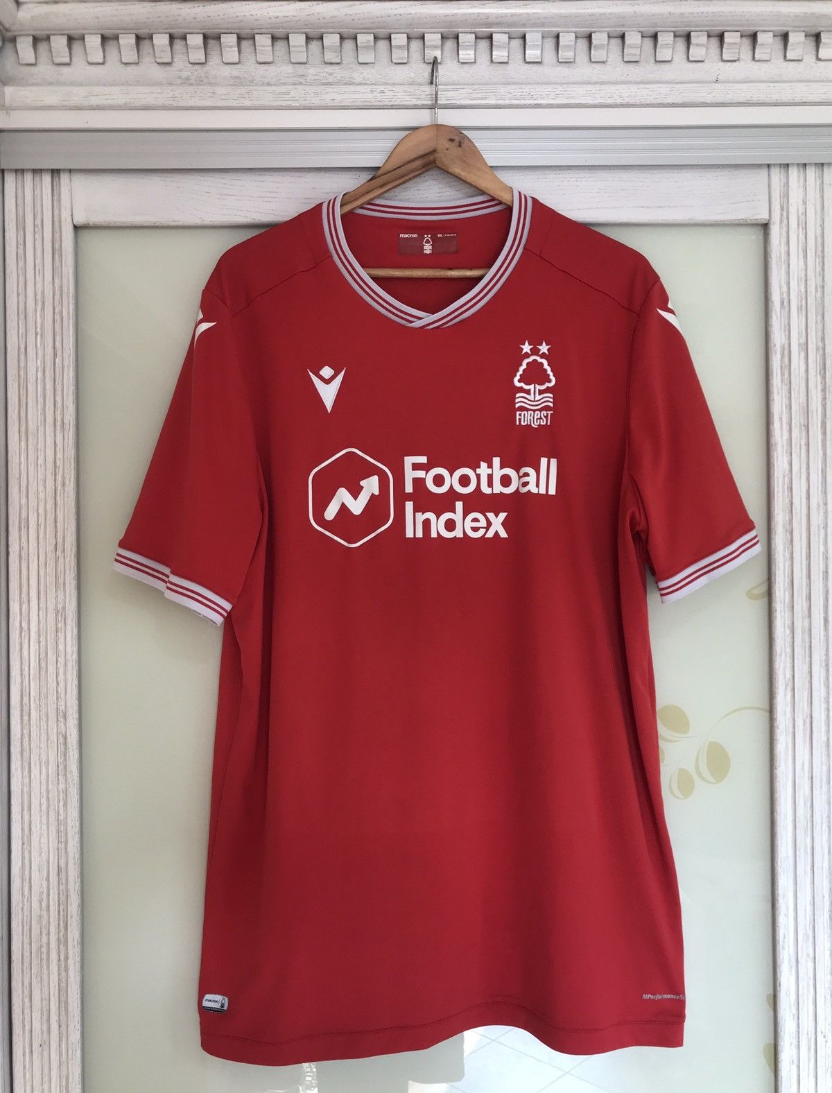 Macron Nottingham Forest 2020-2021 Home Soccer Jersey Football Kit Size US XXL / EU 58 / 5 - 1 Thumbnail