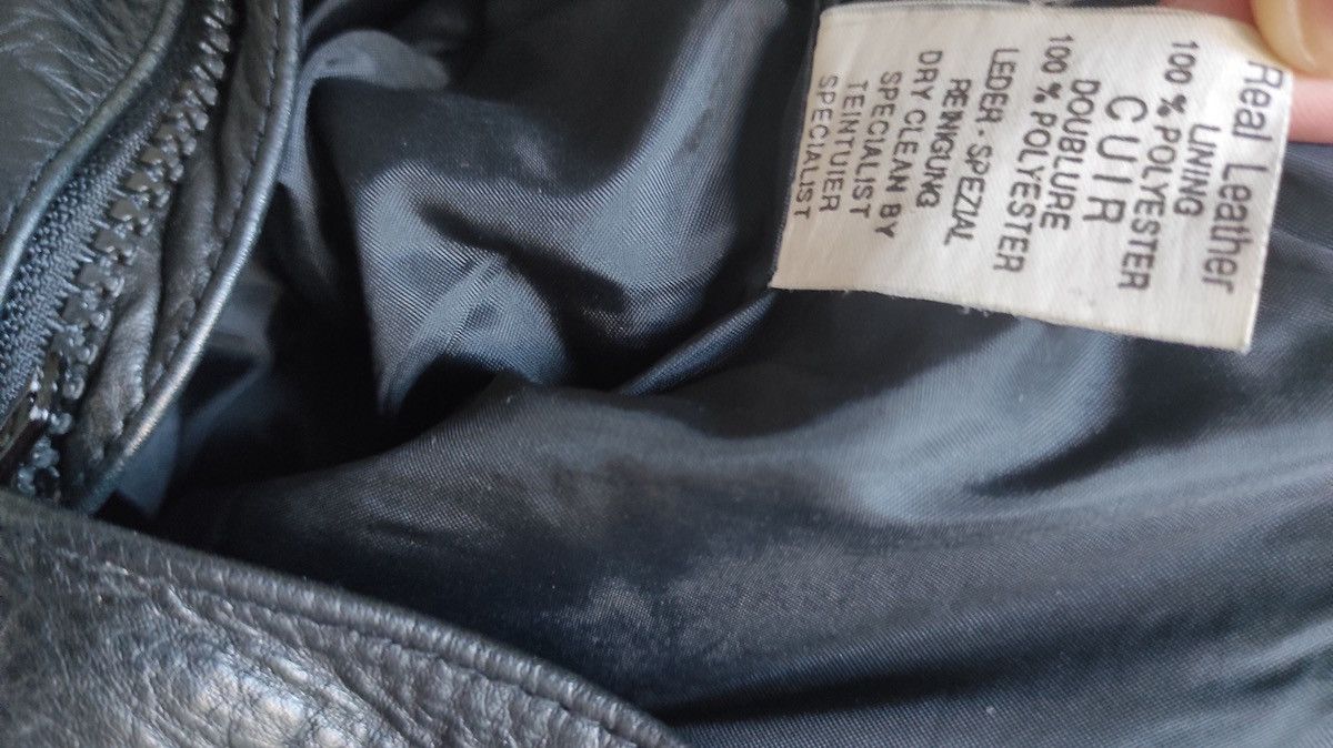 Vintage Vintage 90s motorcycle leather pants Size US 34 / EU 50 - 6 Thumbnail