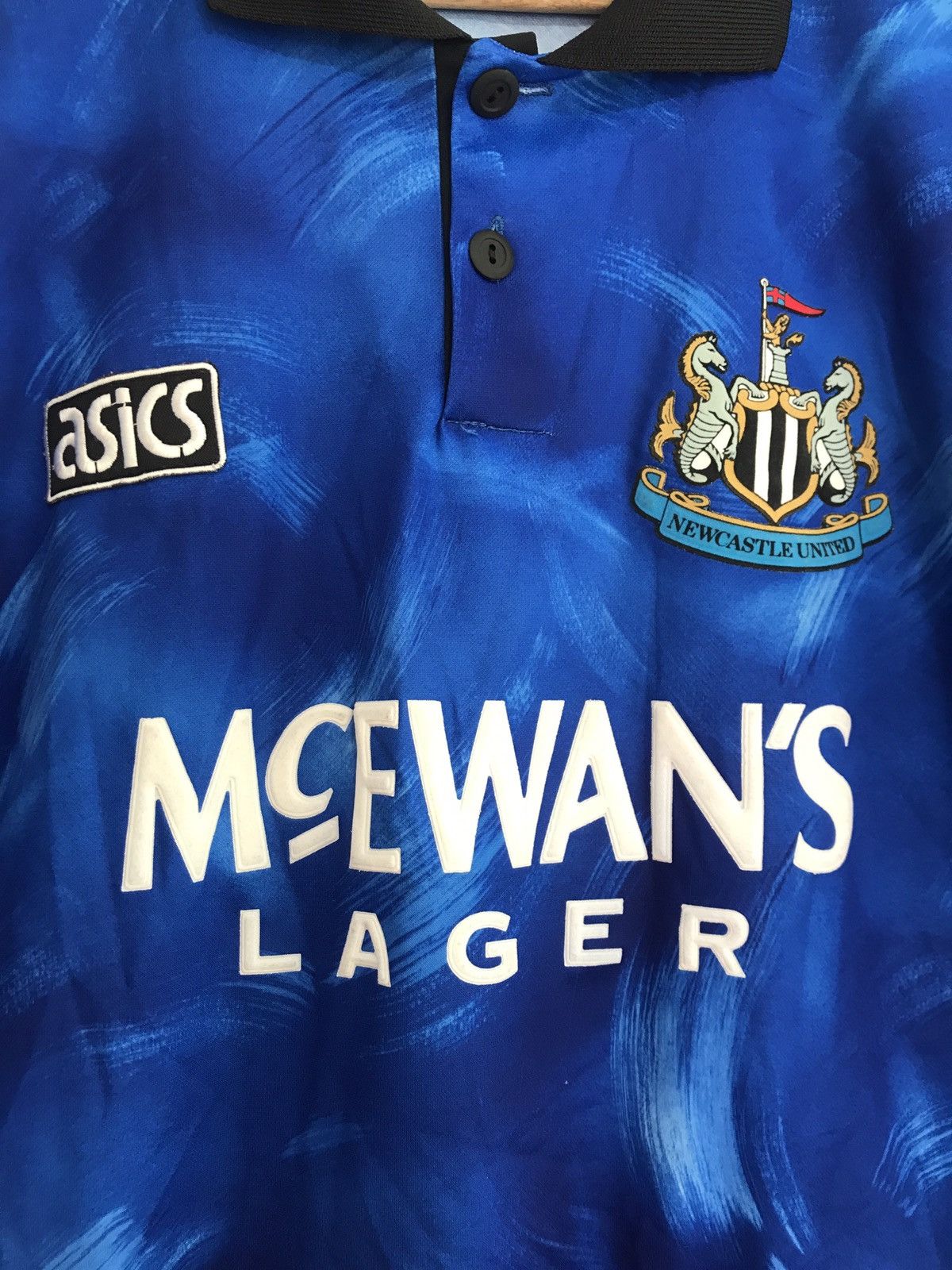 Asics × Vintage Vintage Newcastle United 1993-1994 Away Soccer Jersey Shirt Size US XL / EU 56 / 4 - 6 Thumbnail
