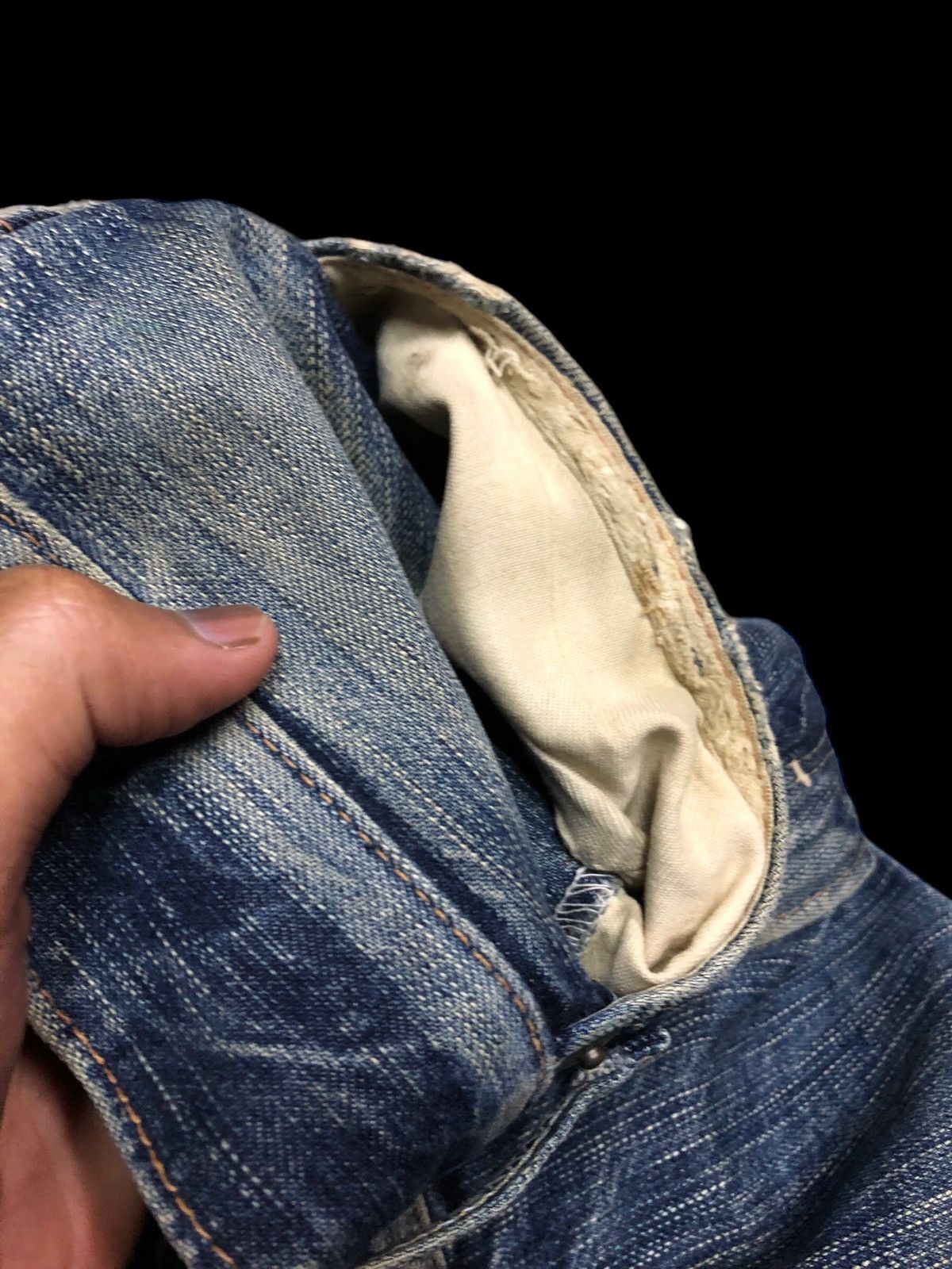 Edwin FLARED⚡️⚡️EDWIN BLUE TRIP DISTRESSED DENIM Size US 32 / EU 48 - 5 Thumbnail