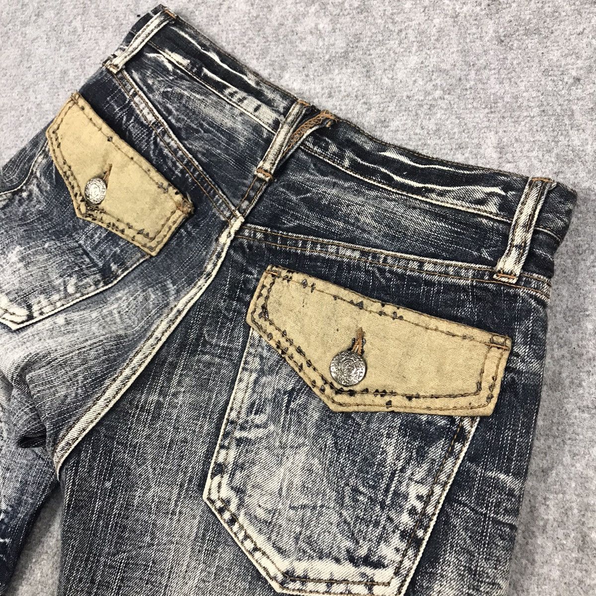 Japanese Brand FLARE JEANS🔥SIRMIONE FADED DENIM PANTS Size US 28 / EU 44 - 15 Thumbnail