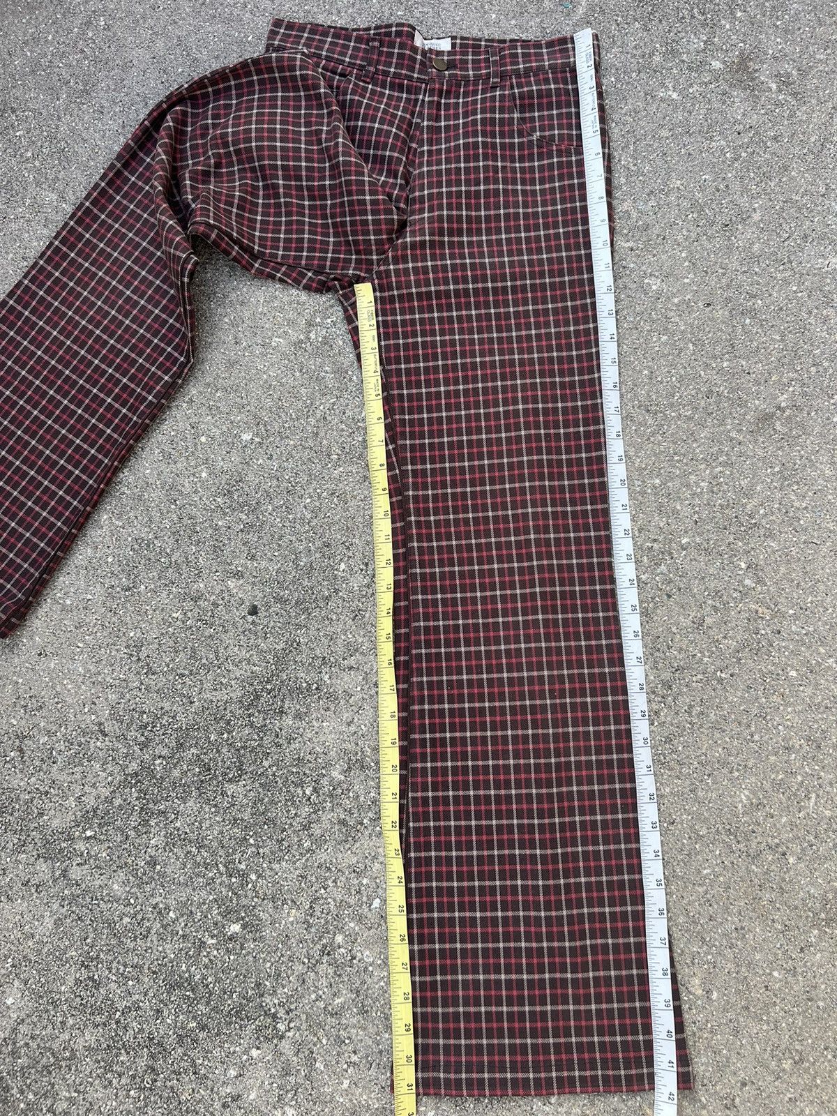 Vintage Vintage SENSITIVE CLOTHES SUPPLIER Japan Check Flare Pant Size US 30 / EU 46 - 5 Thumbnail