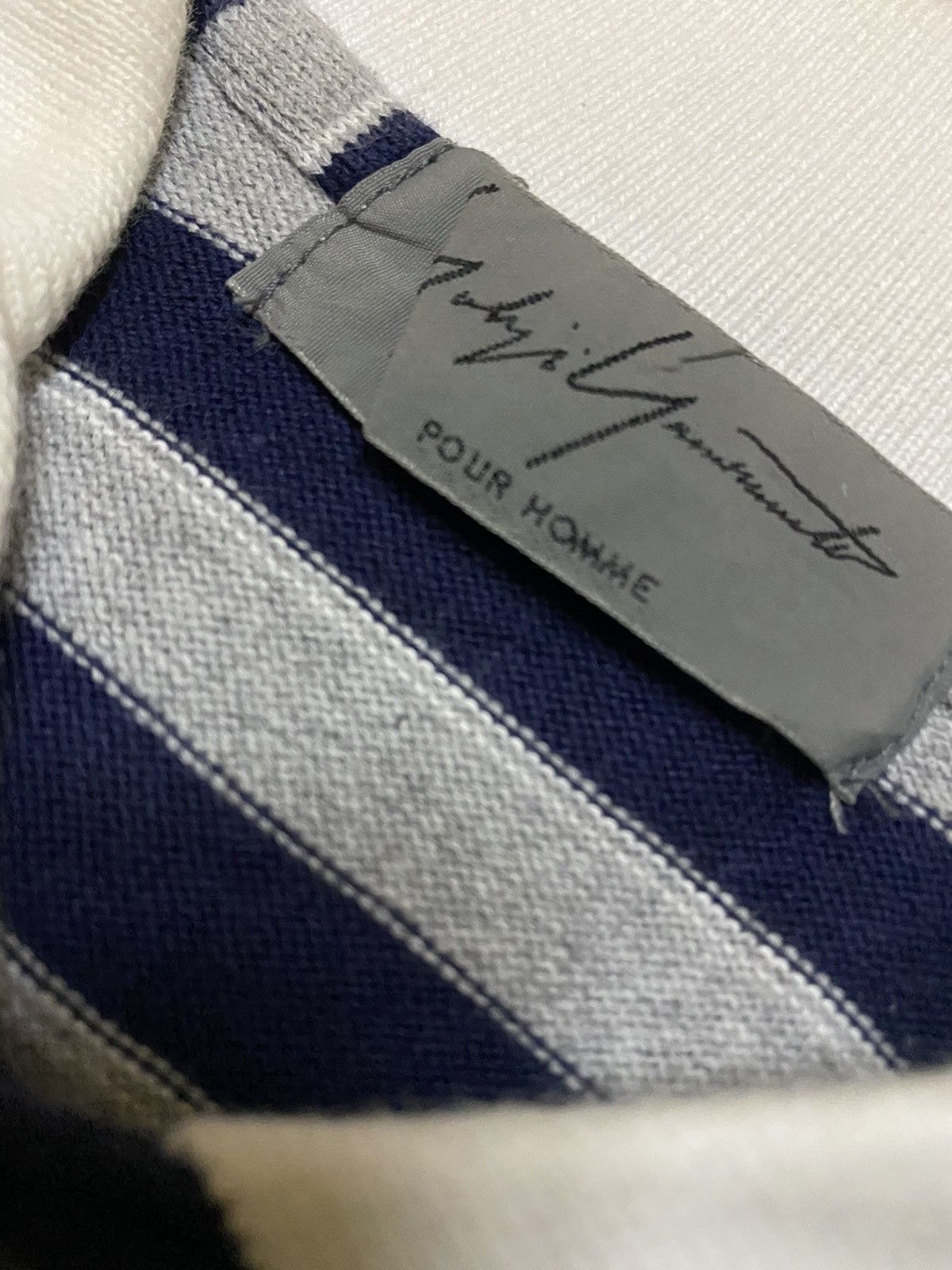 Yohji Yamamoto 💥Yohji Yamamoto Signature Pour Homme Stripe Shirt Size US L / EU 52-54 / 3 - 6 Thumbnail