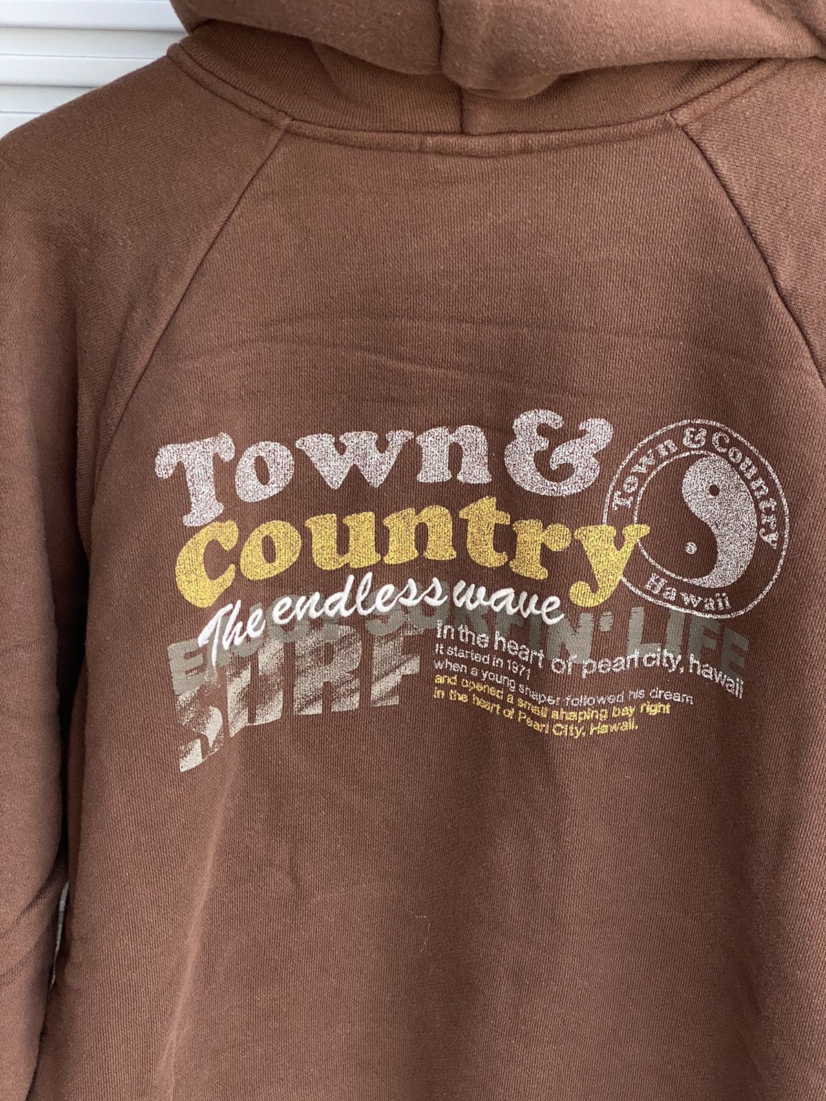 Japanese Brand × Vintage Vintage Town&Surf Brown Hoodies/Fuct Travis Birdhouse Scott Size US M / EU 48-50 / 2 - 4 Thumbnail