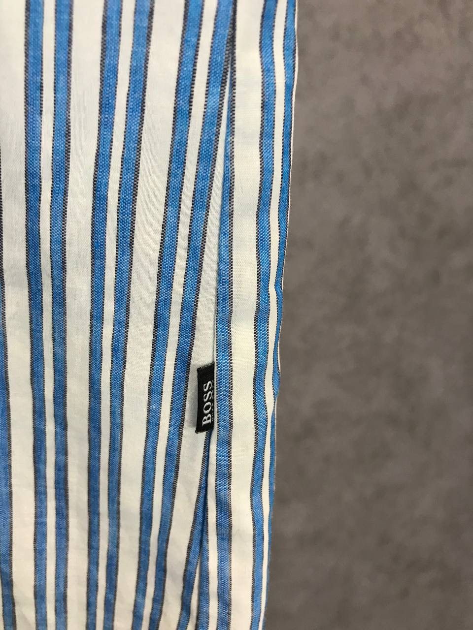 Designer Hugo Boss designer luxury striped shirt Size US M / EU 48-50 / 2 - 5 Thumbnail