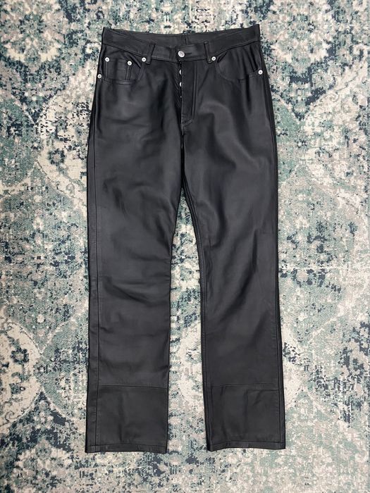 Helmut Lang Helmut Pang A/W 99 Leather Pants | Grailed