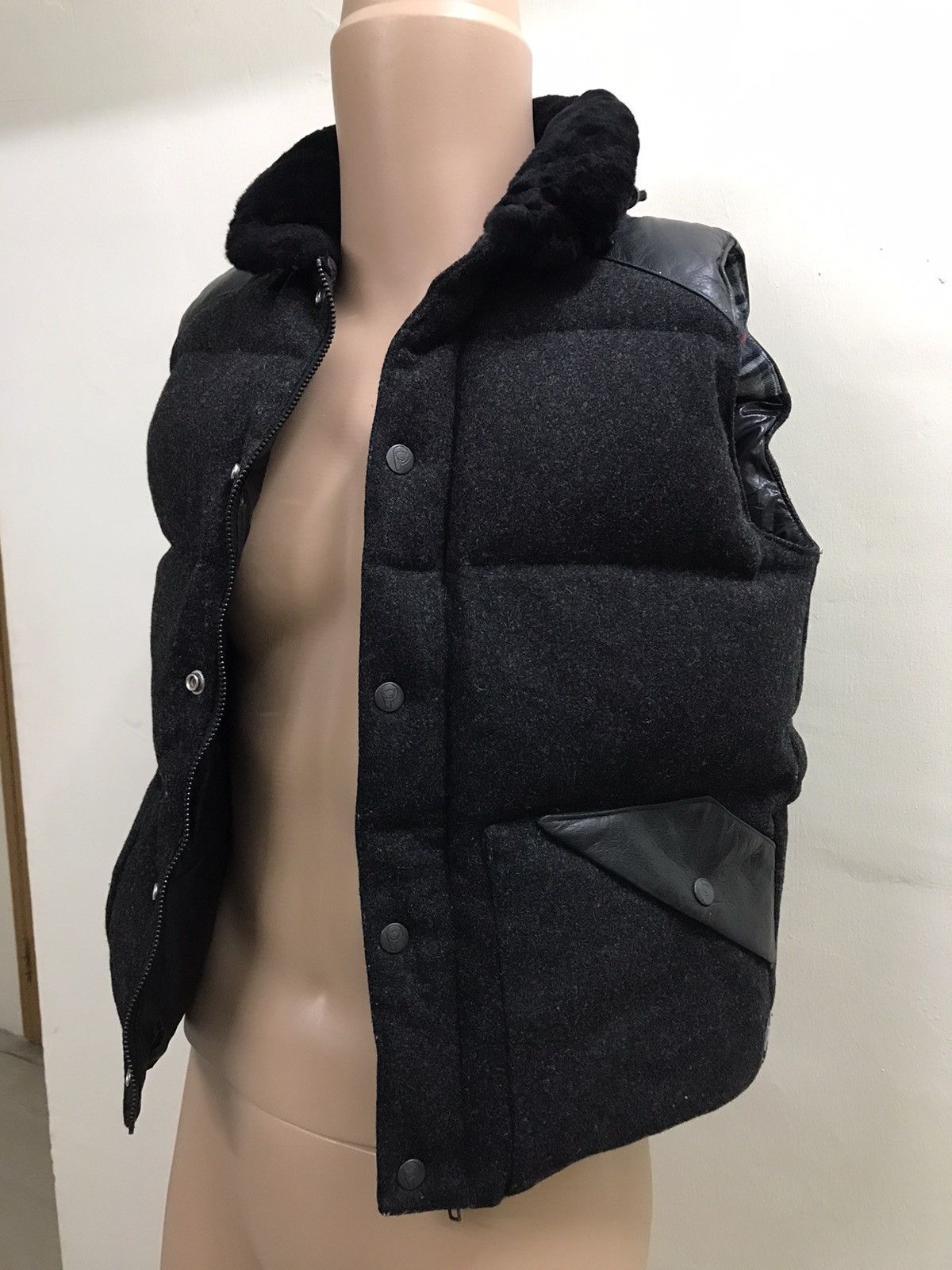 Penfield Penfield Wool Vest Leather Made In USA Size US S / EU 44-46 / 1 - 4 Thumbnail