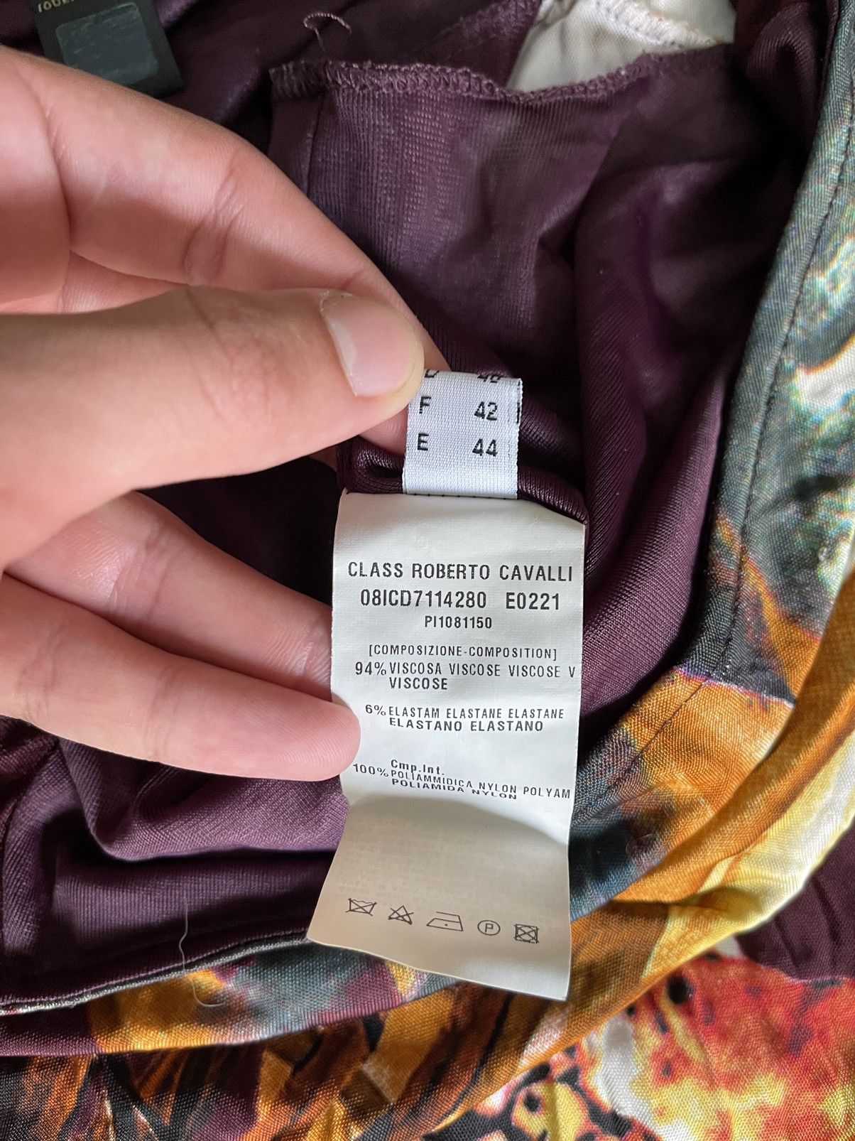 Cavalli Class × Just Cavalli × Roberto Cavalli 🐯Roberto Cavalli Class 90s vintage hidden tiger signed dress Size XL / US 12-14 / IT 48-50 - 11 Thumbnail