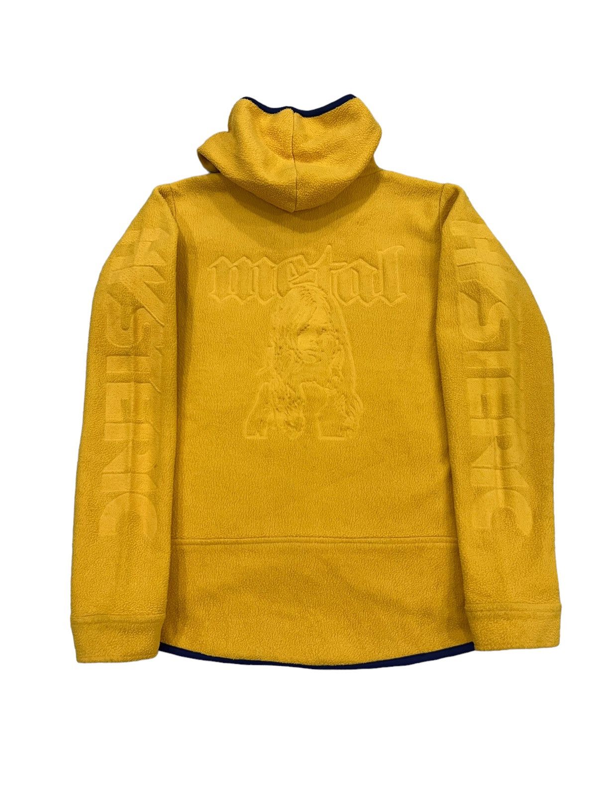 A.F.F.A. GRAIL🔥90s Hysteric "Metal" Embossed Fleece Hoodie Jacket Size US S / EU 44-46 / 1 - 3 Thumbnail