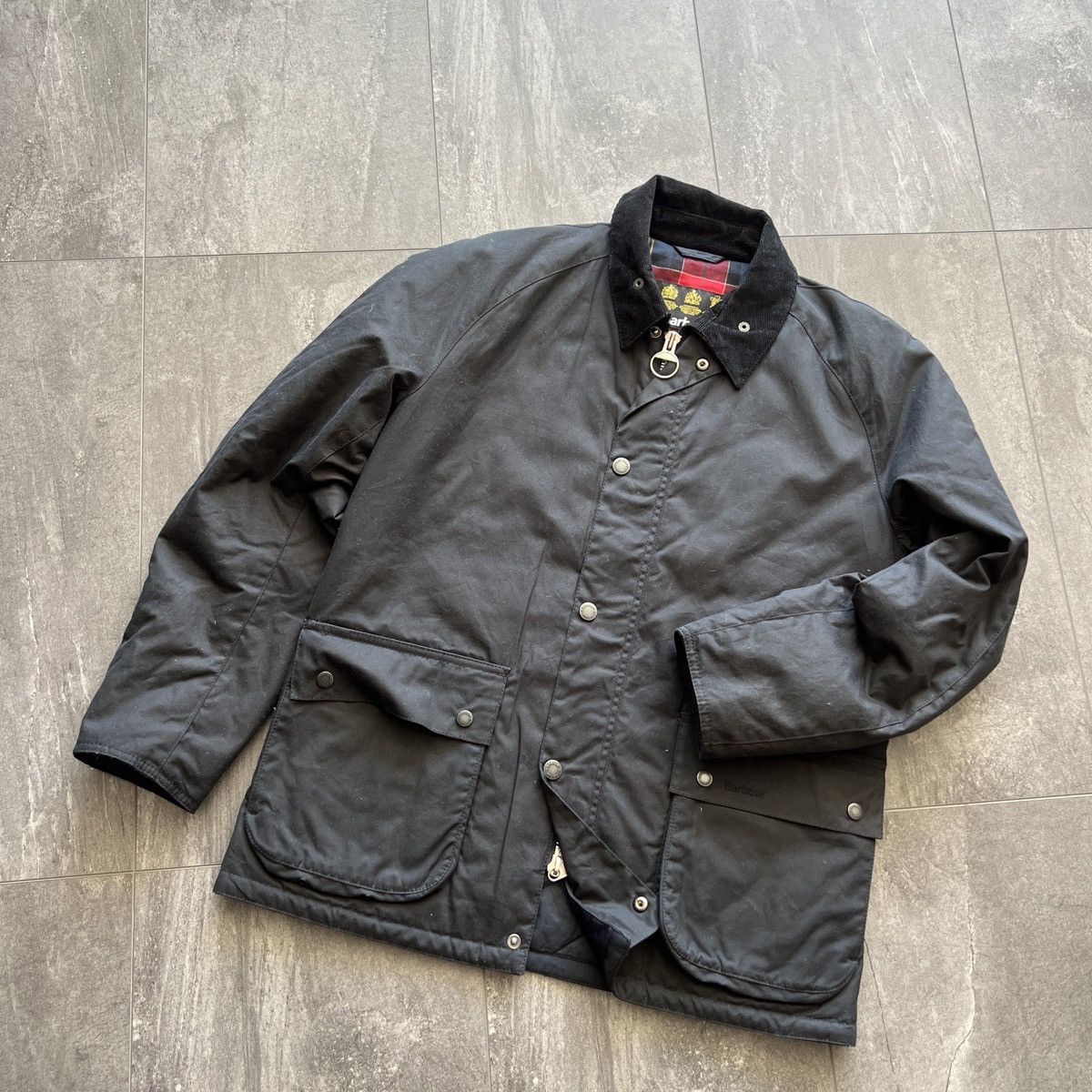 Barbour BARBOUR HORTO Waxed Navy Blue Jacket Wax | Grailed