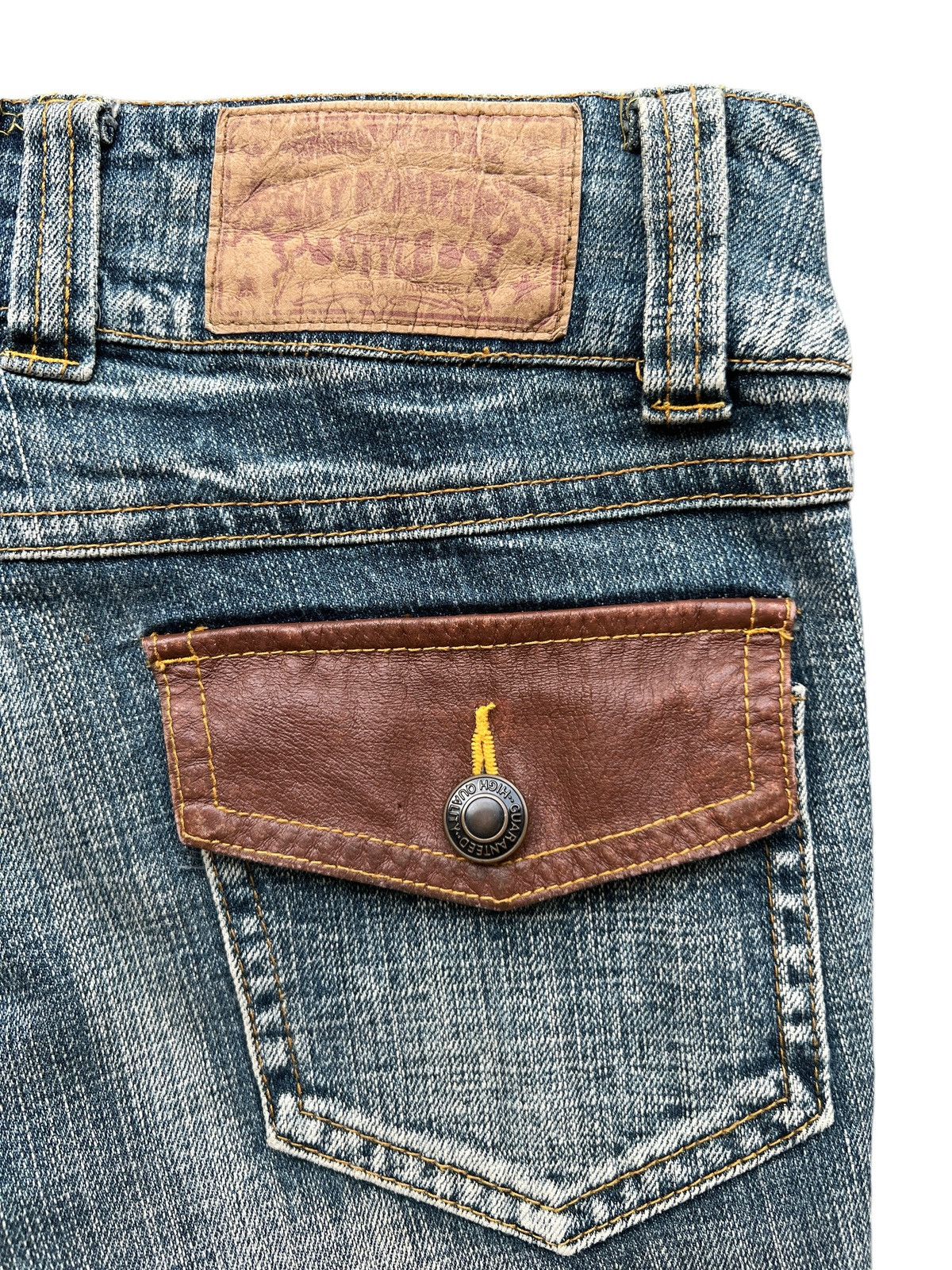 Beauty Beast × Japanese Brand Flare Japan Multipocket Bondage Stretch Jeans 29x31.5 Size 29" - 8 Thumbnail