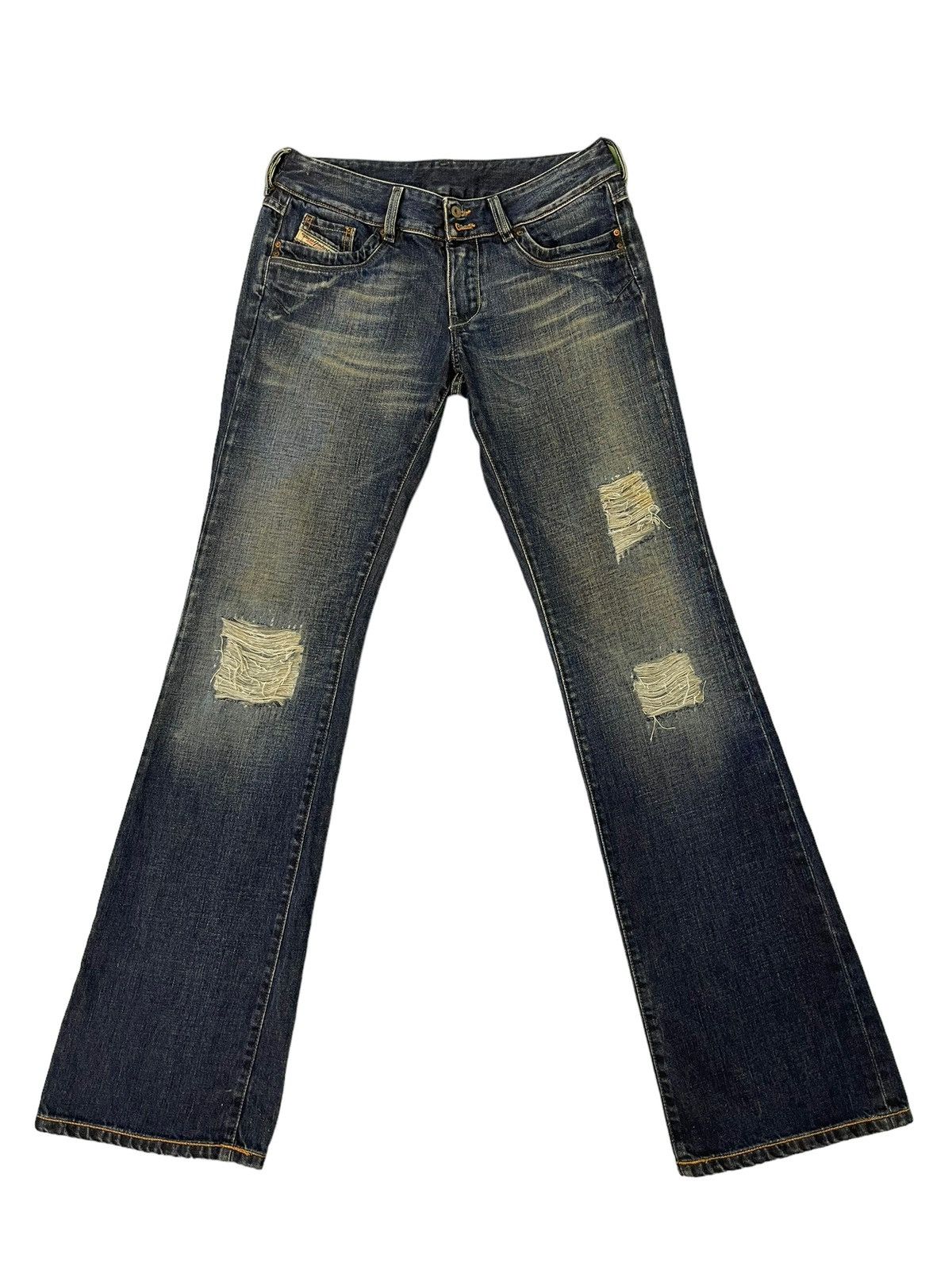 Diesel Flare Jeans Diesel Italy Distress Boot Cut 6🟦0 Size US 28 / EU 44 - 2 Thumbnail