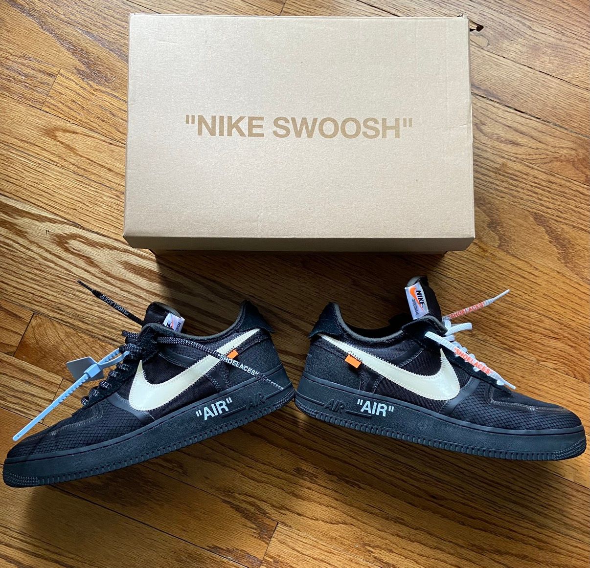 Pre-owned Nike X Off White Air Force 1 Low (the 10) Shoes In Black