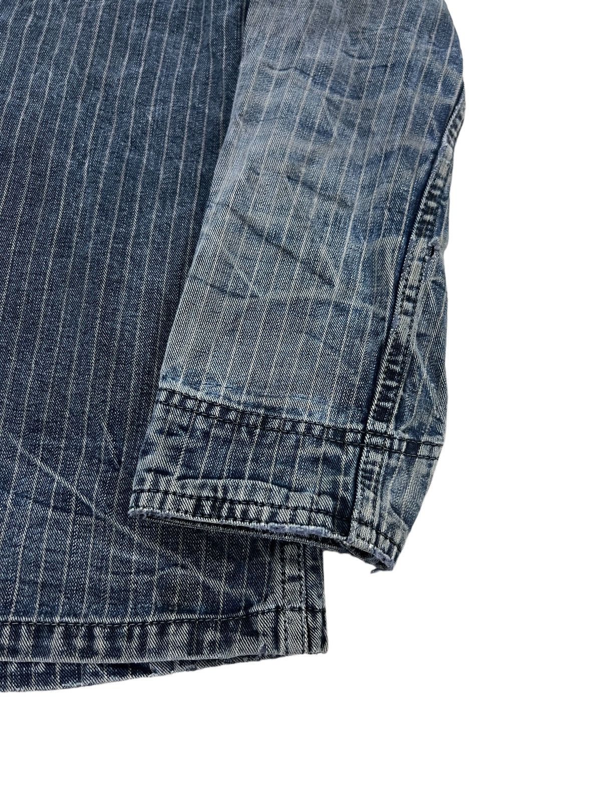 45rpm 90s Domingo 🇯🇵 Indigo Dye Stripe 4 Pockets Workwear Jacket Size US S / EU 44-46 / 1 - 9 Thumbnail