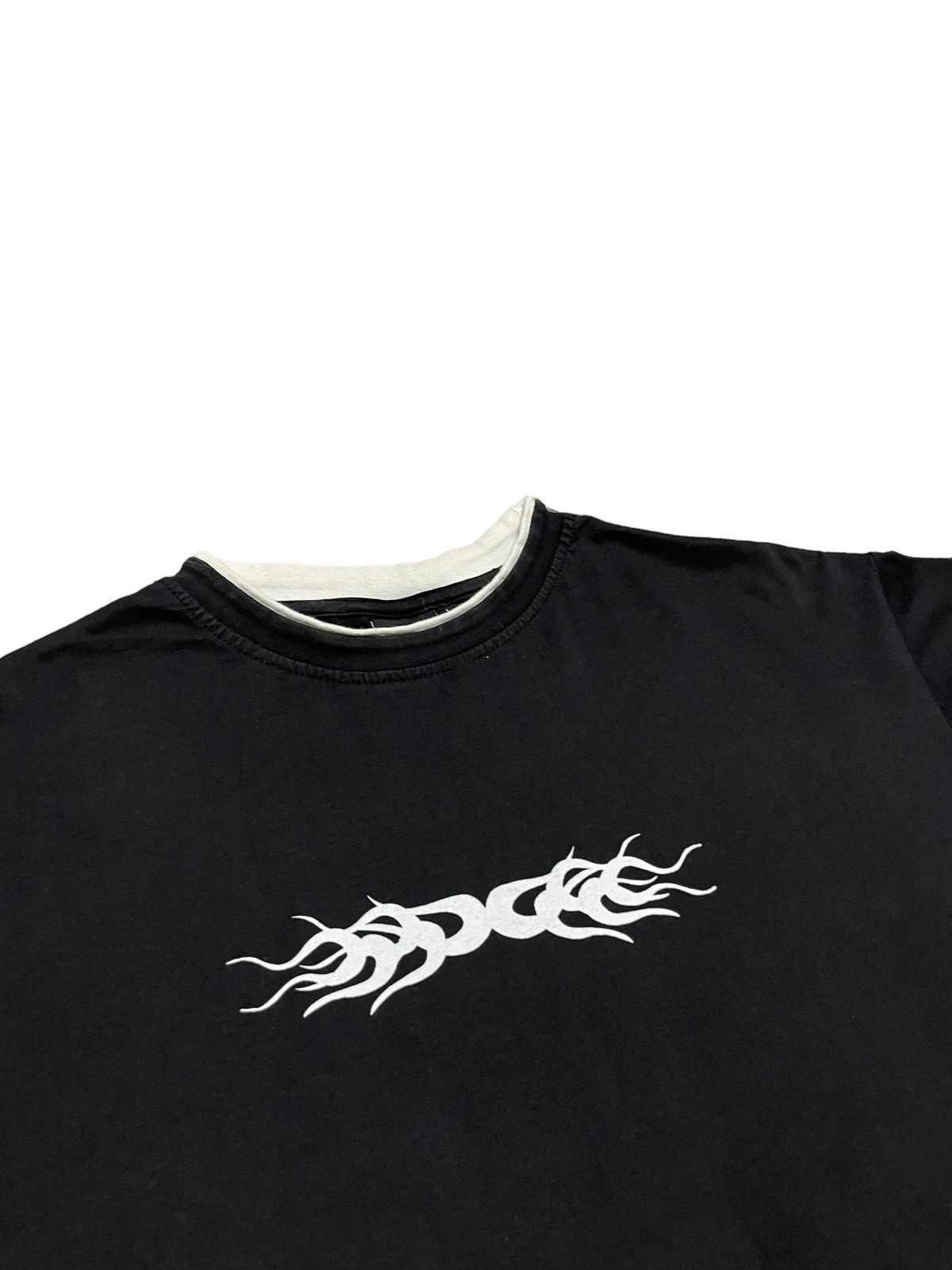 Japanese Brand Vintage Y2K Tribal Tattoo Washed Thrashed Gothic Tee L Rare Size US L / EU 52-54 / 3 - 2 Thumbnail