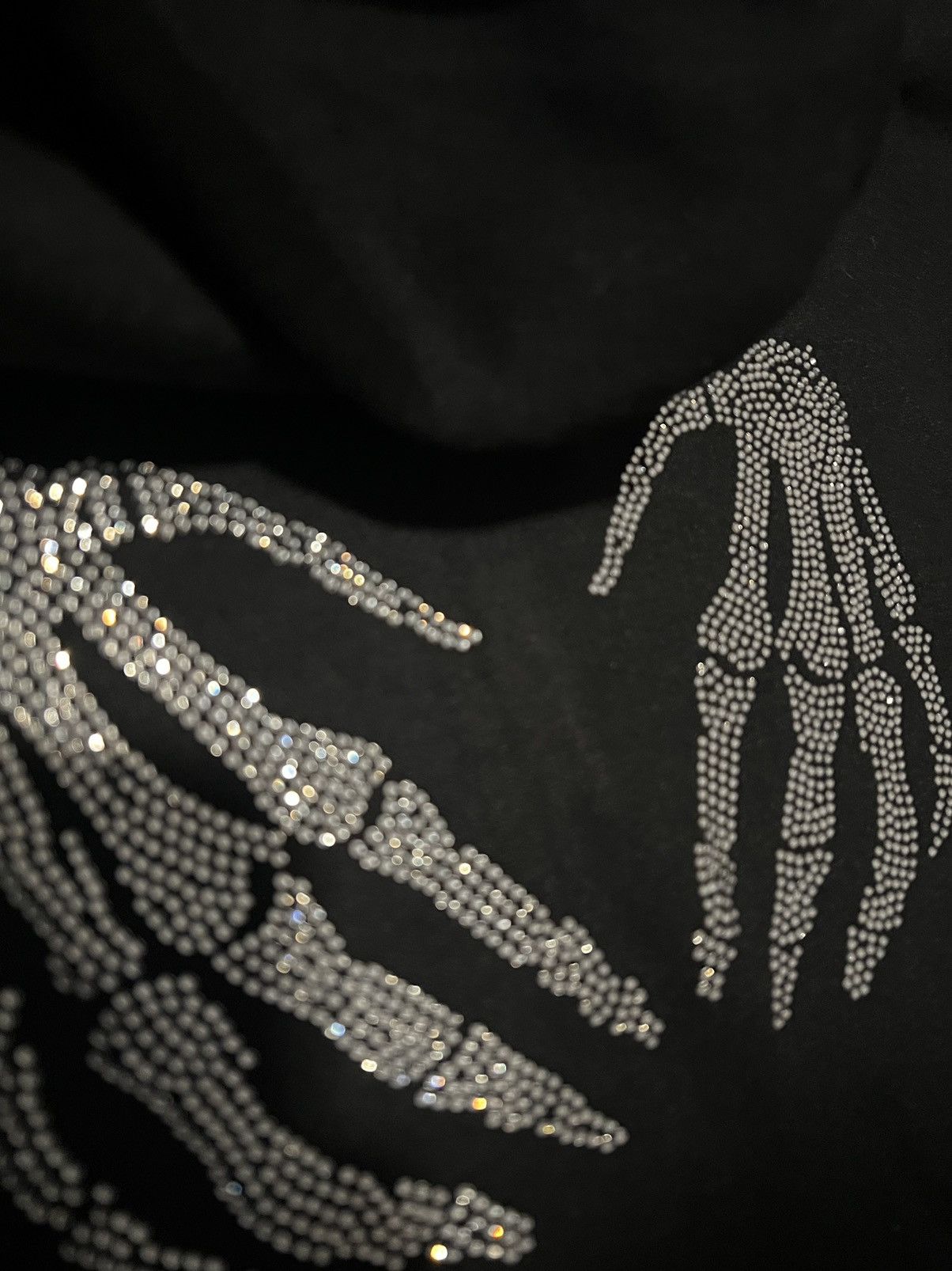 Vintage Rhinestones Skeleton Vintage Hoodie Size US M / EU 48-50 / 2 - 5 Thumbnail