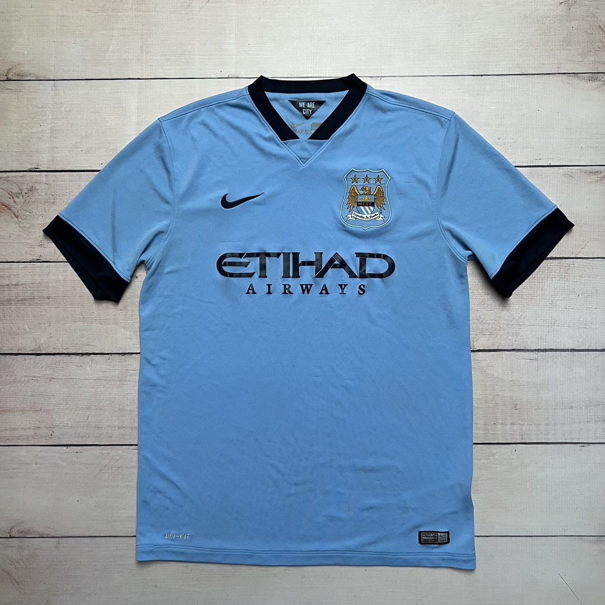 Fila Nike Manchester City Tee Tshirt Jersey Blue Home Kit Etihad Size US L / EU 52-54 / 3 - 1 Thumbnail