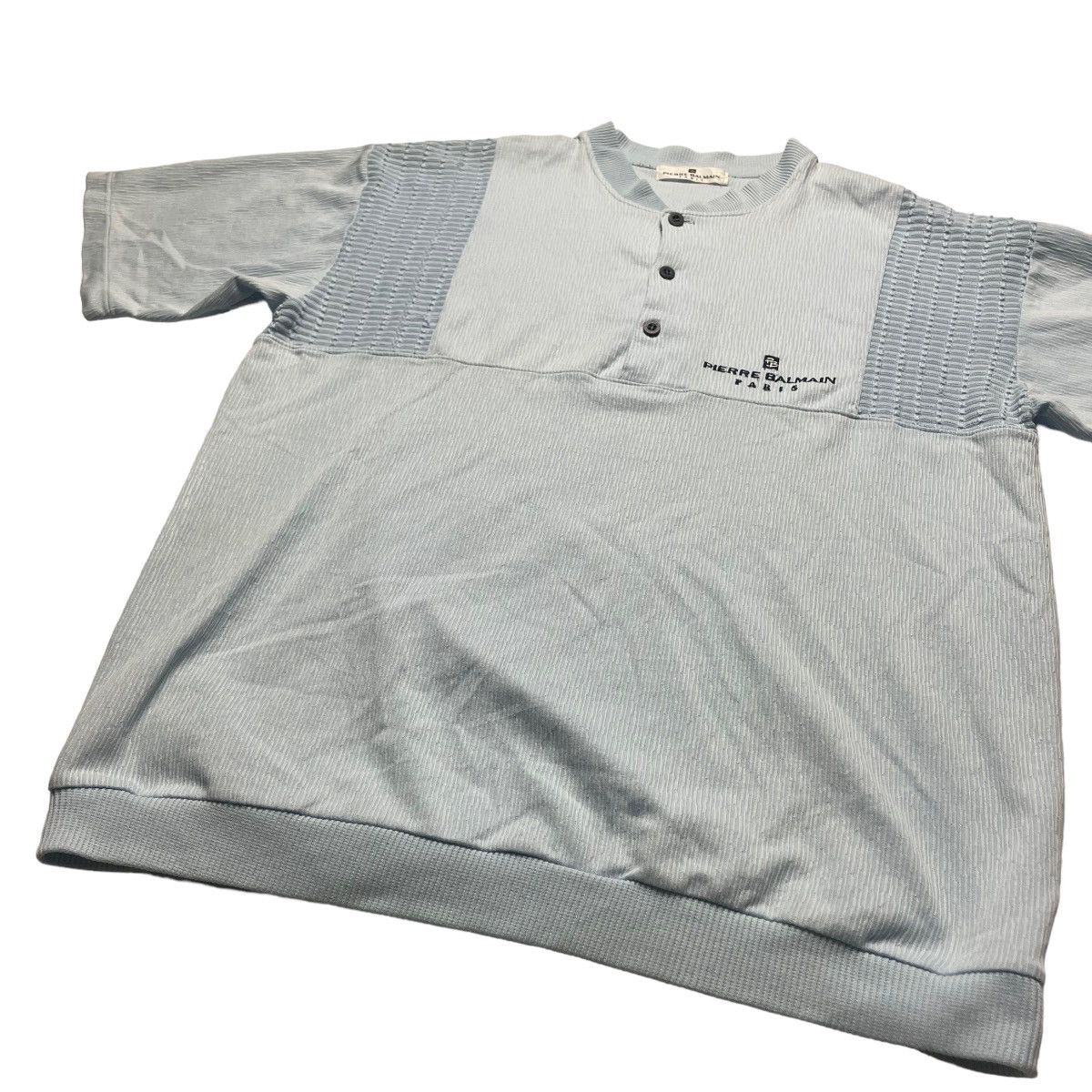 Pierre Balmain Pierre Balmain Paris Embroidered Spell Out Tshirt Size US L / EU 52-54 / 3 - 4 Thumbnail