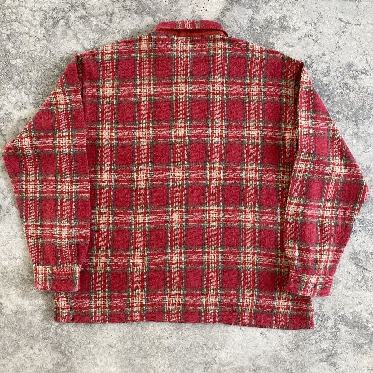 Flannel VTG Papas Wall Guy Checker Thick Flannel Shirt Size US M / EU 48-50 / 2 - 14 Thumbnail