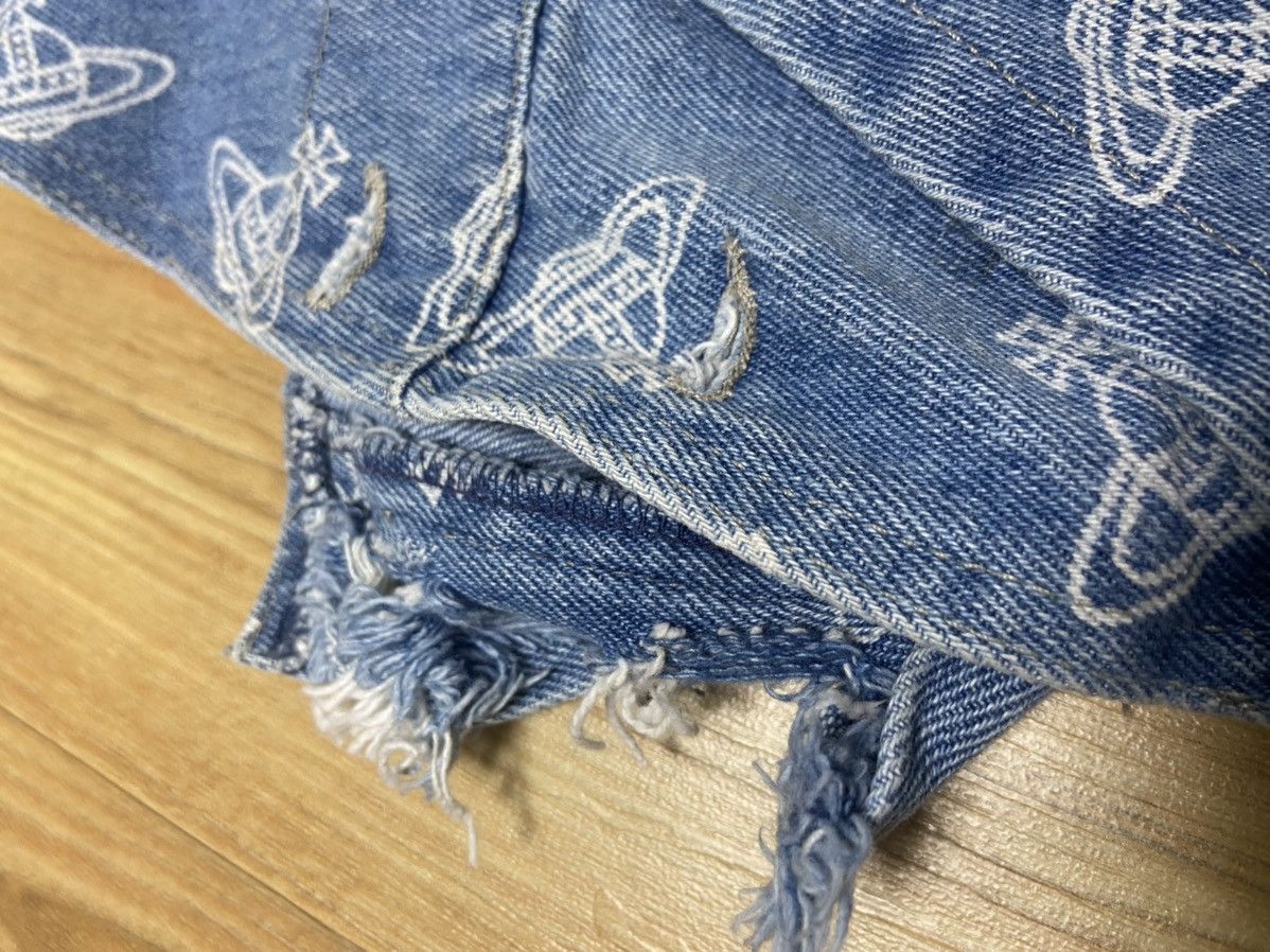 Vivienne Westwood Vivienne westwood VINTAGE 80s 90s Orb suspender denim pants Size US 29 - 5 Thumbnail