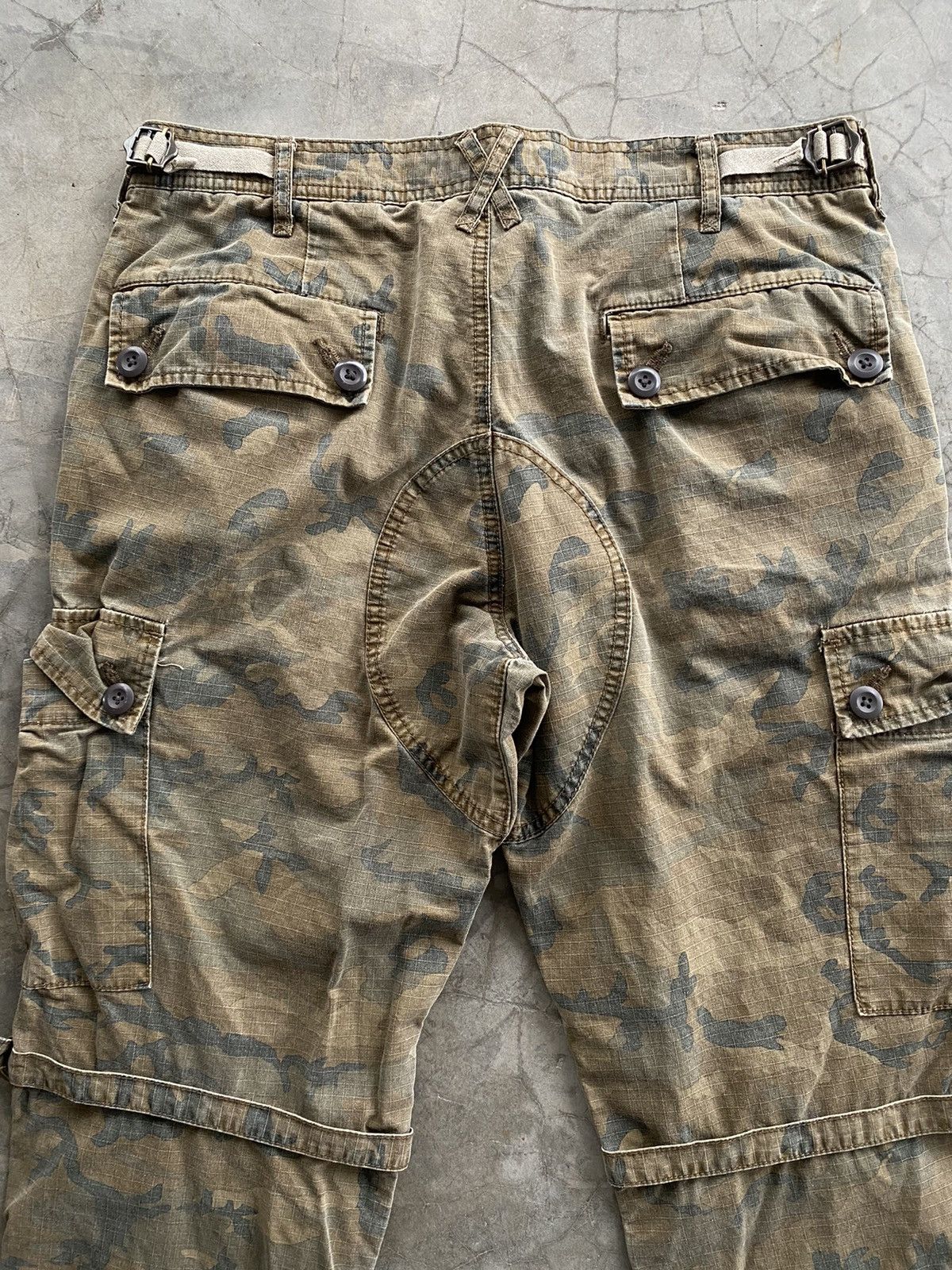 Japanese Brand Japanese Disciple Motorcyclist Army Cargo Pants Size US 33 - 12 Thumbnail