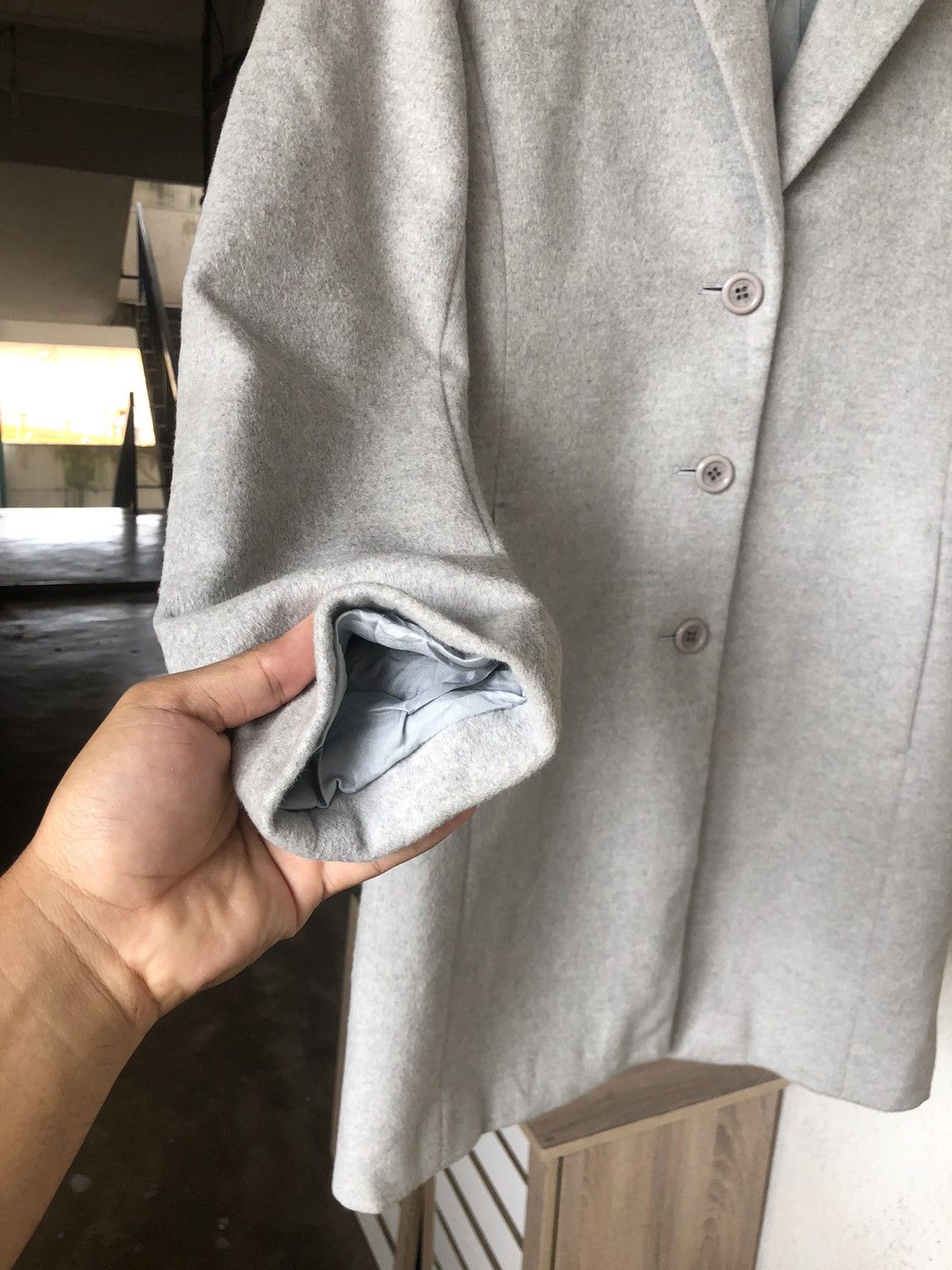 Yohji Yamamoto Fire🔥 Ined by Yohji Yamamoto Cashmere Long Coat Size M / US 6-8 / IT 42-44 - 15 Thumbnail