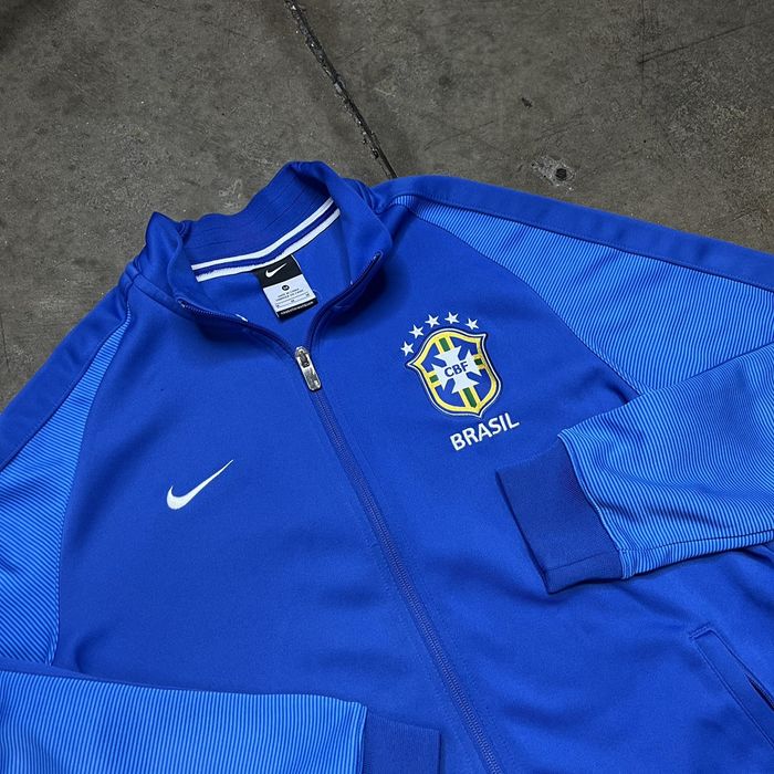 Nike Nike Brazil National Team Soccer Warm Up Sweatshirt Jacket Grailed