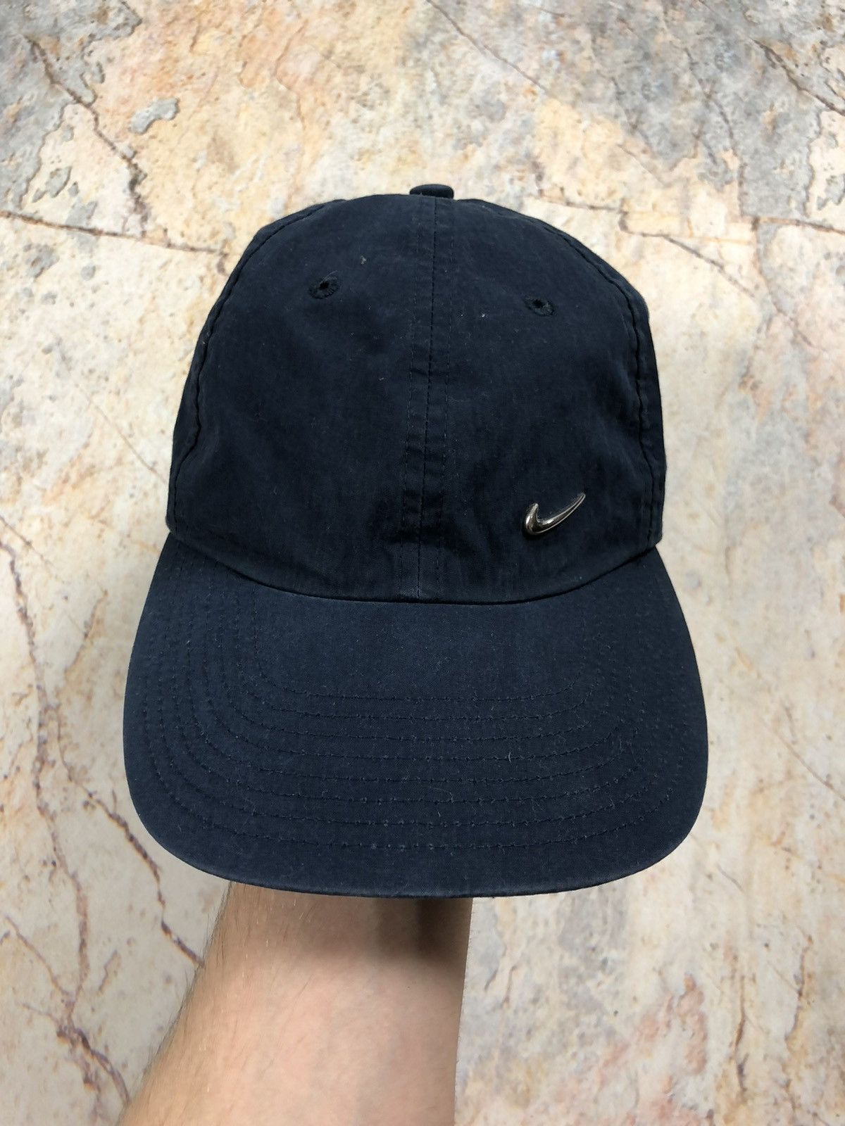 Nike × Vintage Nike vintage blue hat cap Size ONE SIZE - 2 Thumbnail