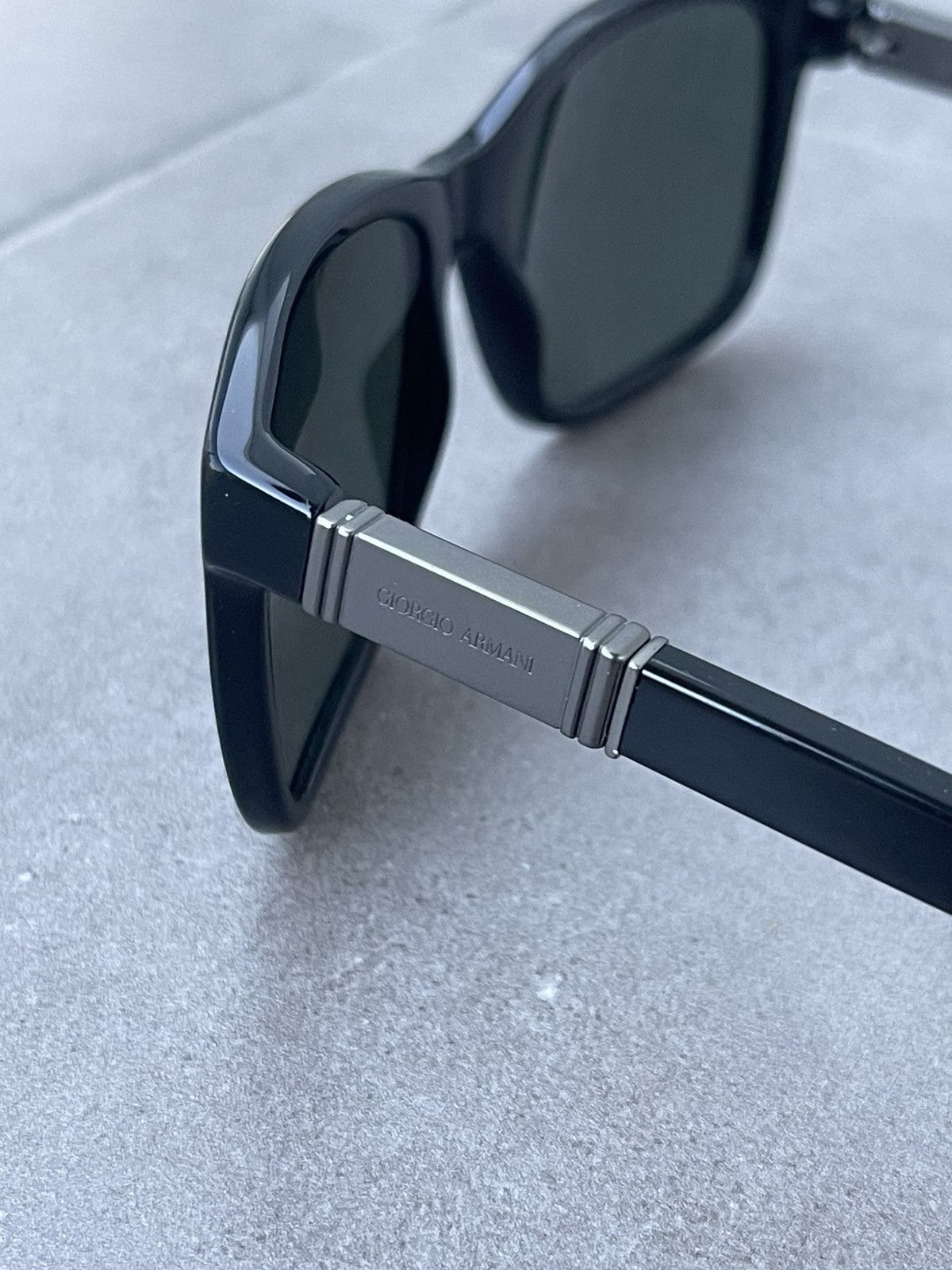 Armani × Emporio Armani × Giorgio Armani Giorgio Armani AR8016 5017/71 Black Silver Sunglasses Size ONE SIZE - 7 Thumbnail