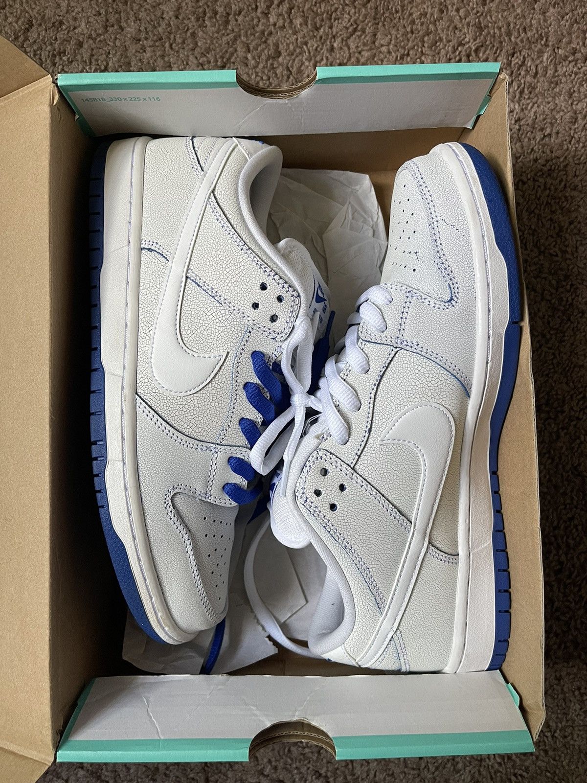 Nike Nike Sb Dunk low ‘cracked leather’ Size US 10 / EU 43 - 1 Thumbnail