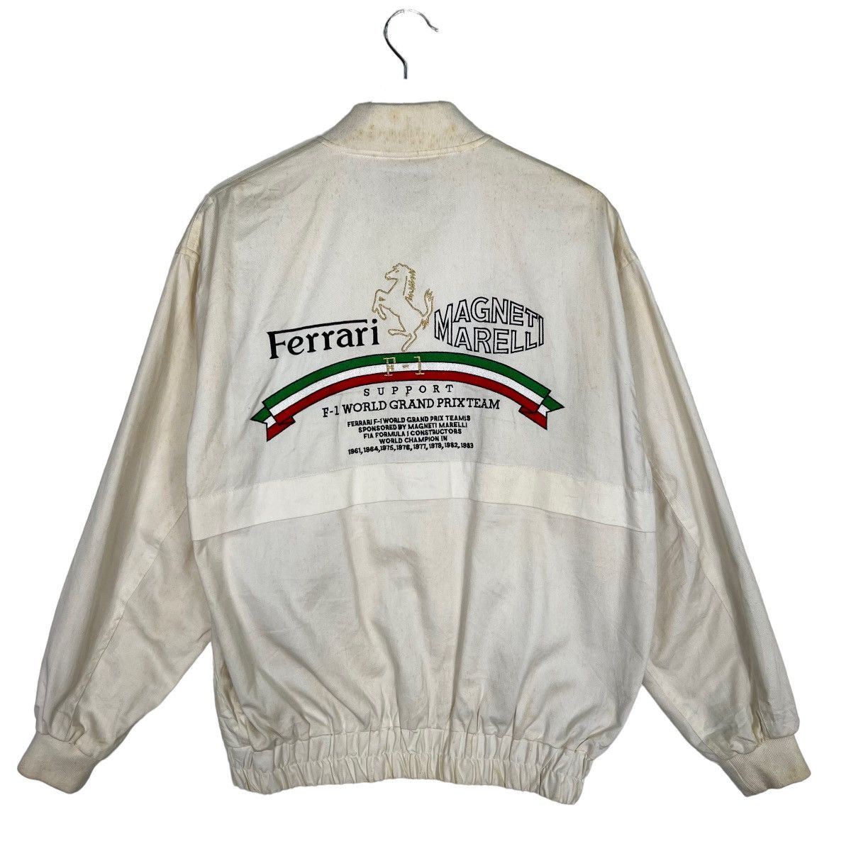 Ferrari 🔥 RARE 80s FERRARI MAGNETI MARELLI F-1 WORLD GRAND PRIX TEAM Size US M / EU 48-50 / 2 - 2 Thumbnail