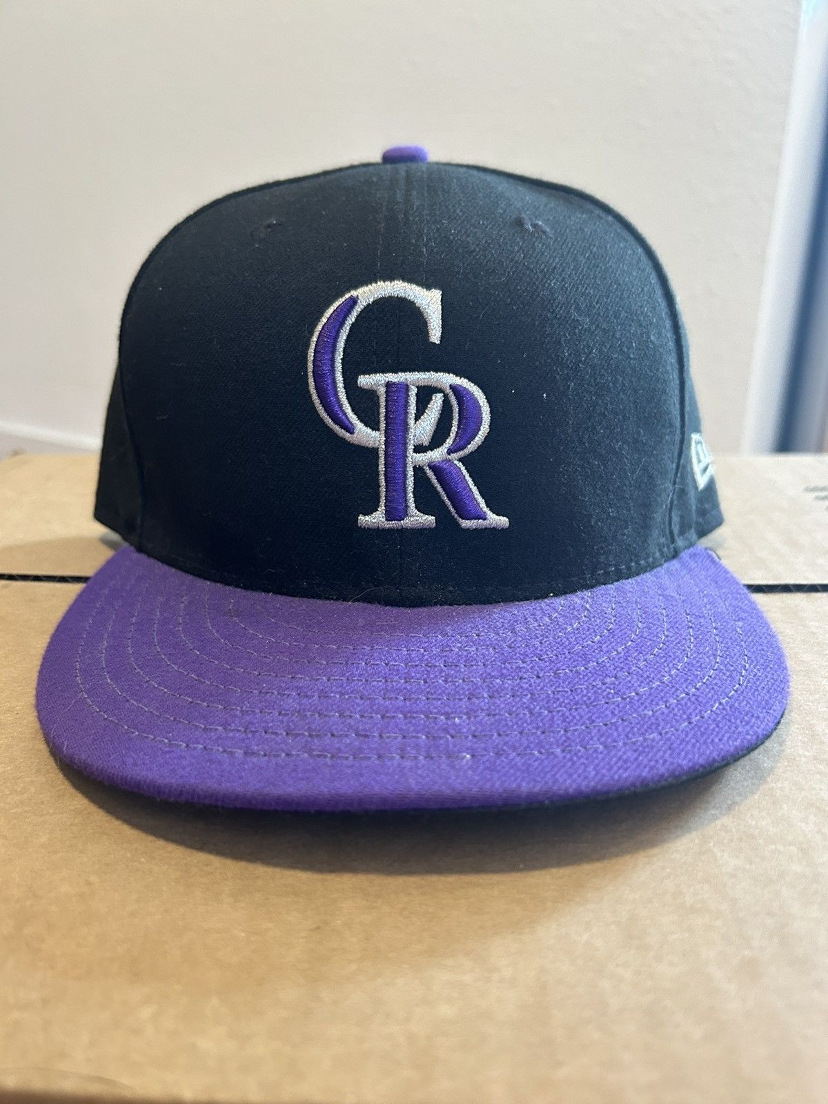 MLB New Era Colorado Rockies Fitted Hat Club 7 3/8 Size ONE SIZE - 1 Thumbnail