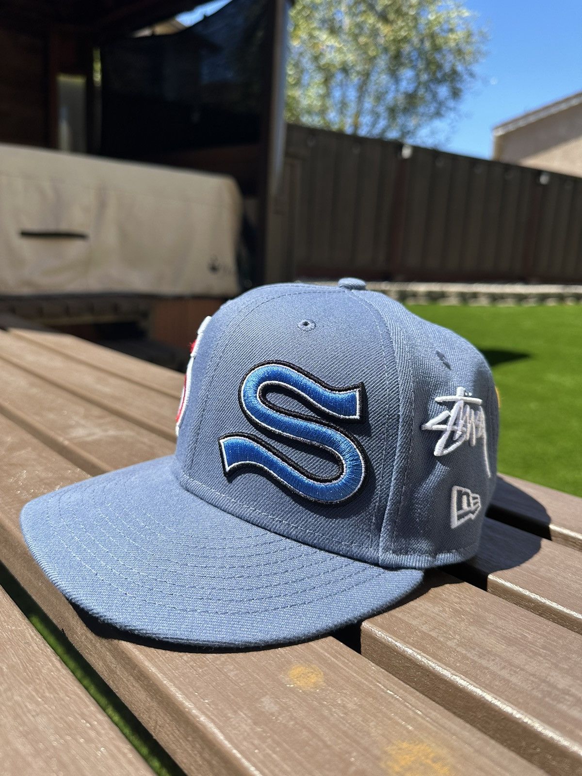 Stussy Stussy SS All-Over Patch New Era Fitted | Grailed