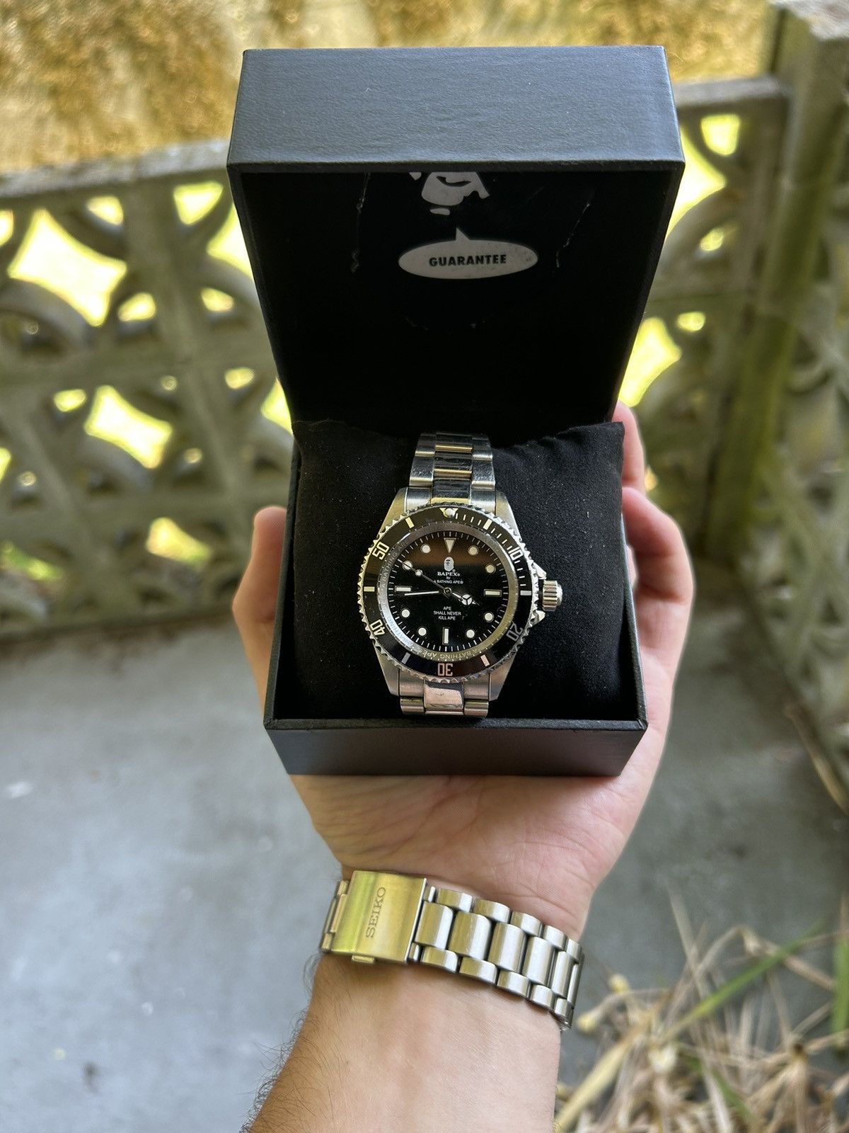 Bape Bapex Black Submariner Type 1 with Box Automatic | Grailed