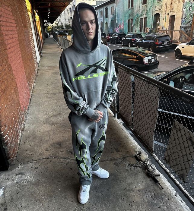 HELLSTAR Hellstar sport hoodie grey | Grailed
