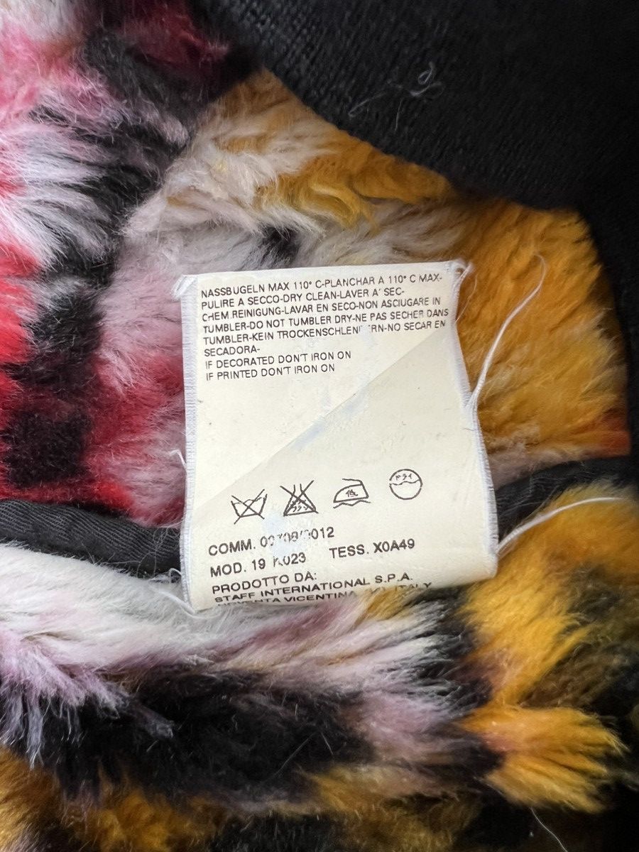 Art Comes First Y2K Diesel Style Lab 🇮🇹 Fur Neck Pop Art Jacquard Bomber Size S / US 4 / IT 40 - 11 Thumbnail
