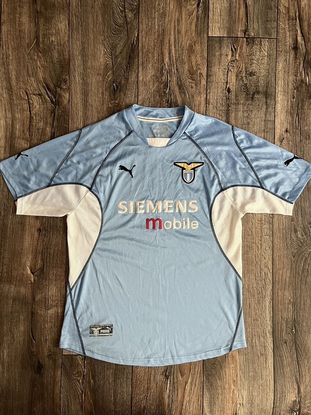 Puma VINTAGE PUMA LAZIO 2001-2002 HOME FOOTBALL JERSEY ITALY Size US M / EU 48-50 / 2 - 1 Thumbnail
