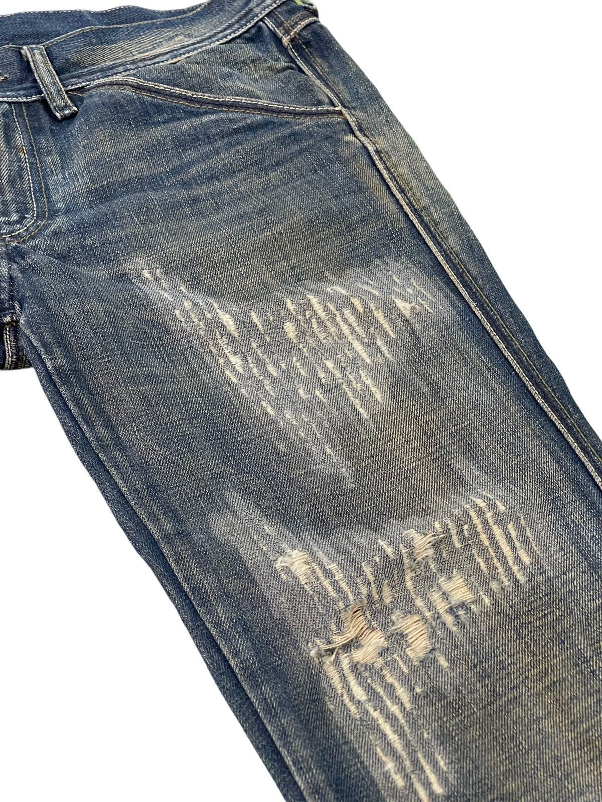Diesel Flare Jeans Diesel Italy Distress Low Rise Boot Cut 5🟦8 Size US 30 / EU 46 - 9 Thumbnail
