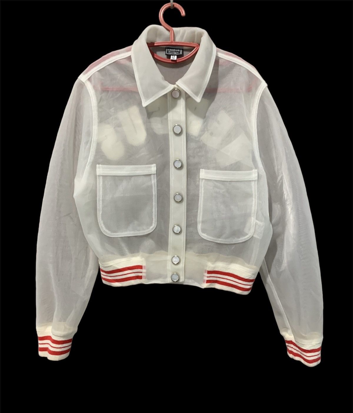 Versace Vintage VERSUS VERSACE Transparent Cropped Jacket Size S / US 4 / IT 40 - 2 Thumbnail