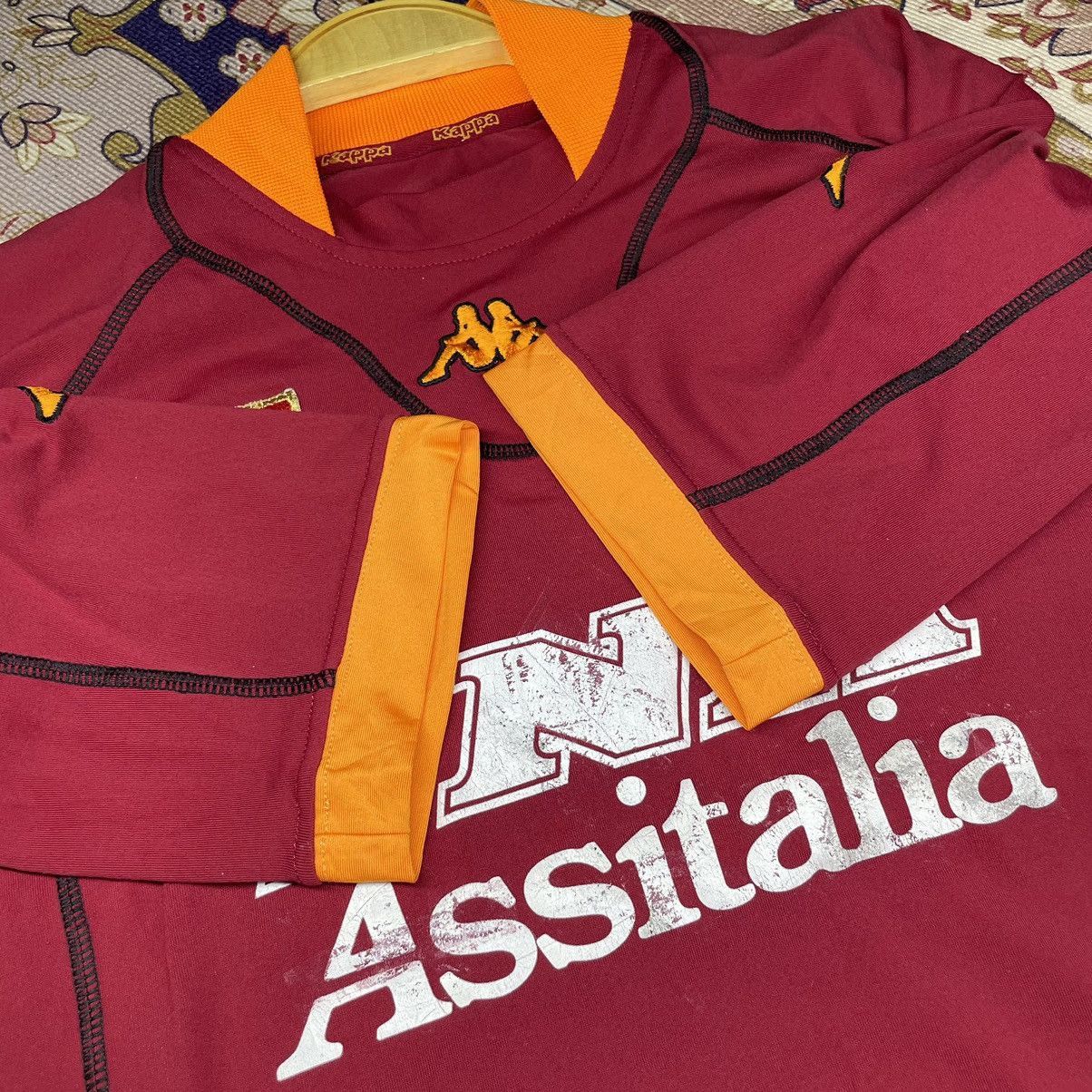 Kappa AS Roma Vintage 2000-01 Home Kappa #Totti no.10 Size US S / EU 44-46 / 1 - 6 Thumbnail